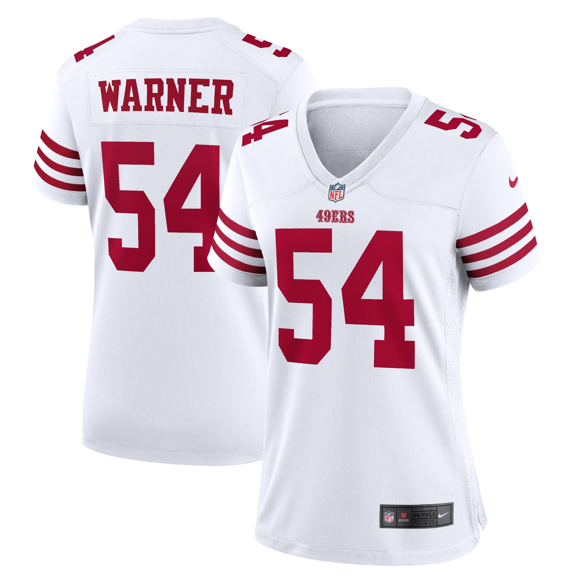 Fred Warner San Francisco 49ers  Women's Player Game Jersey - White