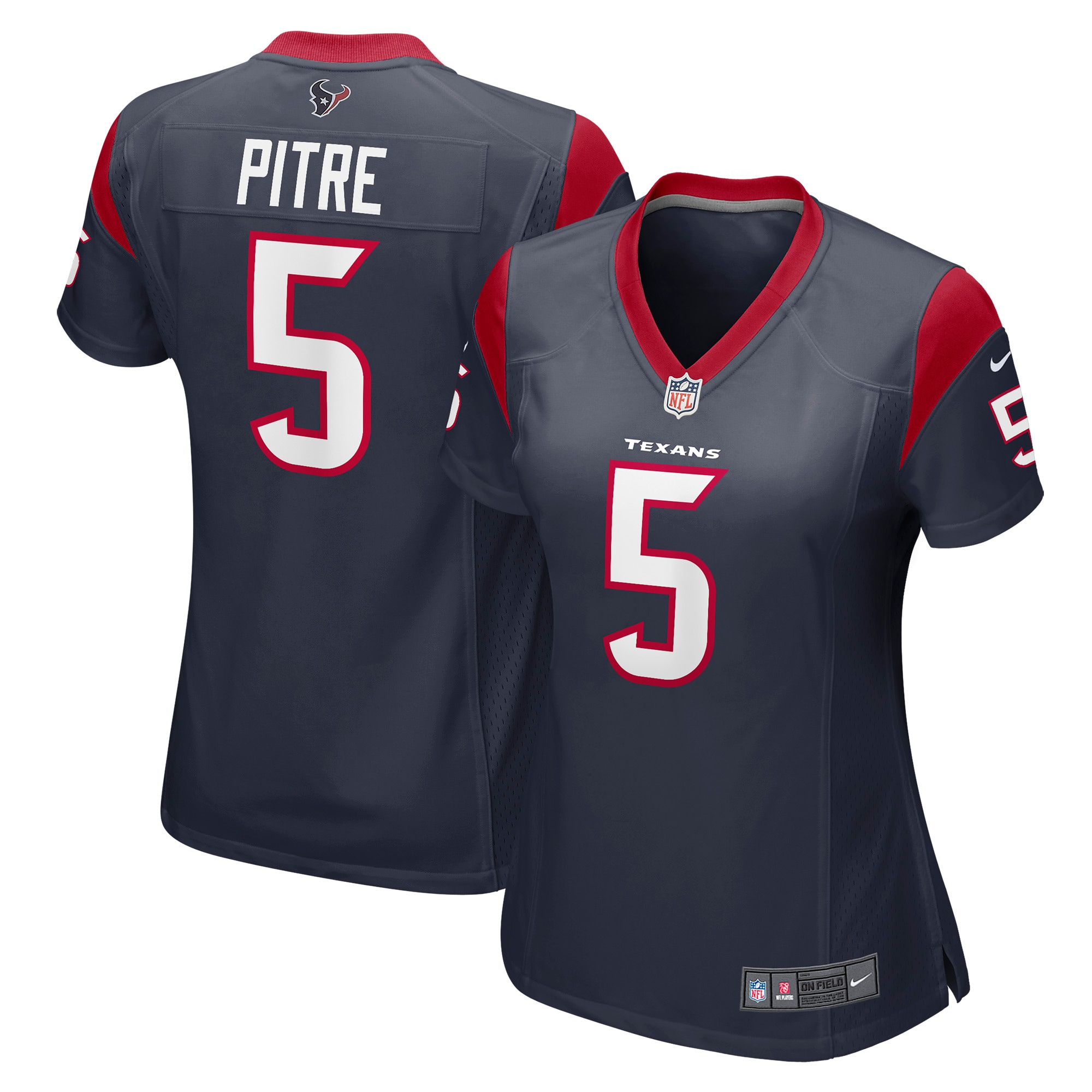Jalen Pitre Houston Texans Women's Game Player Jersey - White