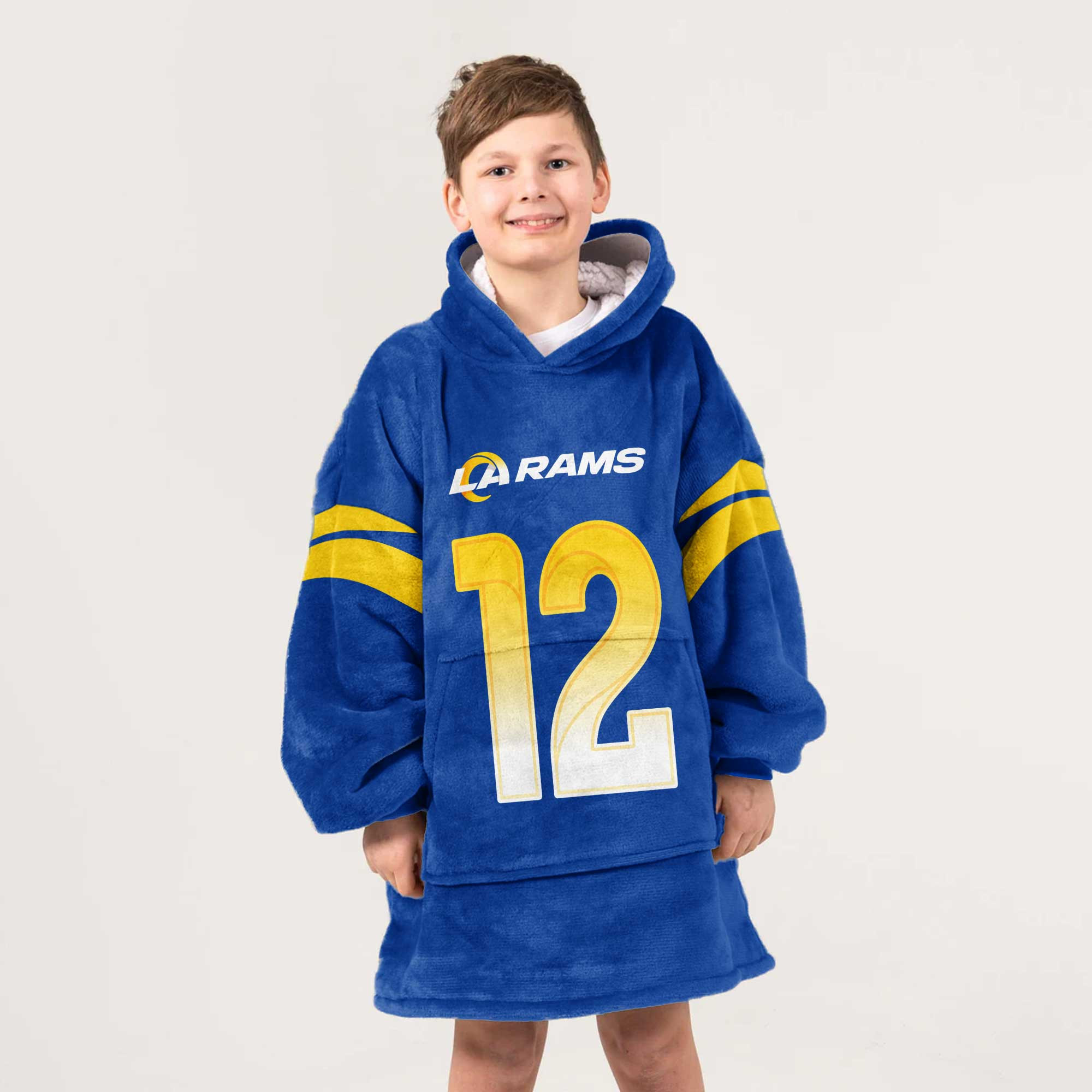Kid P.N 12 Los Angeles R Football Unisex Blanket Hoodie
