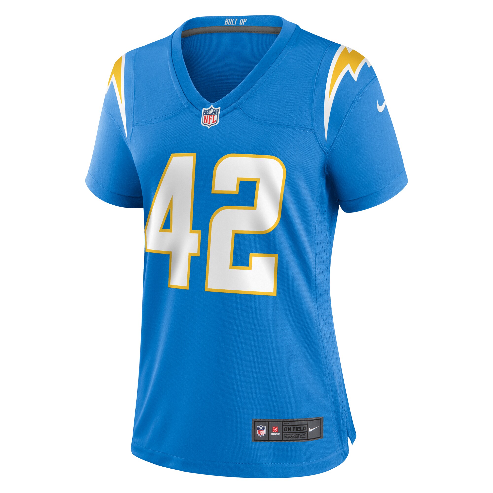 Elijah Dotson Los Angeles Chargers Women's Team Game Jersey -  Powder Blue
