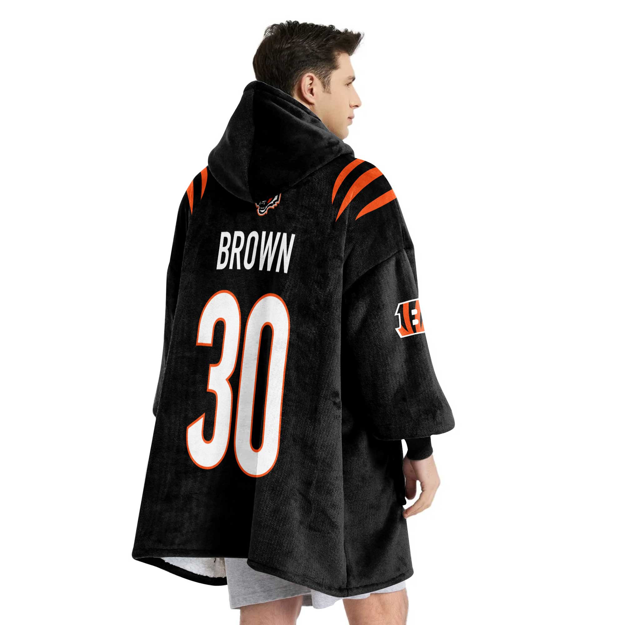 Adult 30 Cincinnati Football Unisex Blanket Hoodie