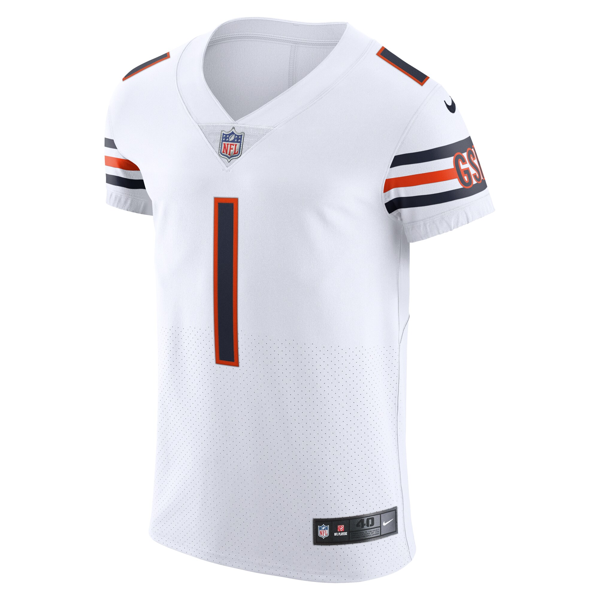 Justin Fields Chicago Bears  Vapor Elite Jersey - White
