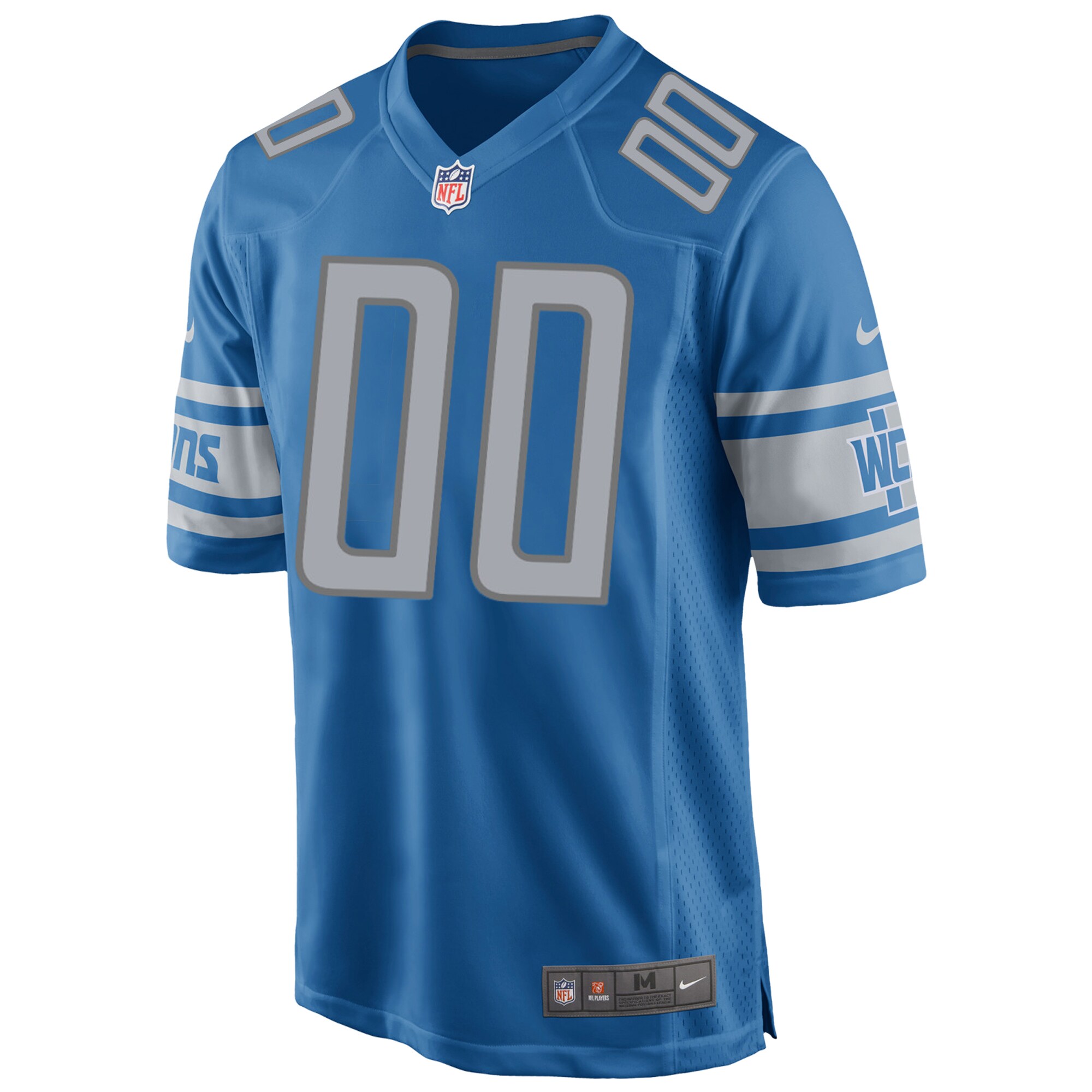 Detroit Lions  Custom Game Jersey - Blue