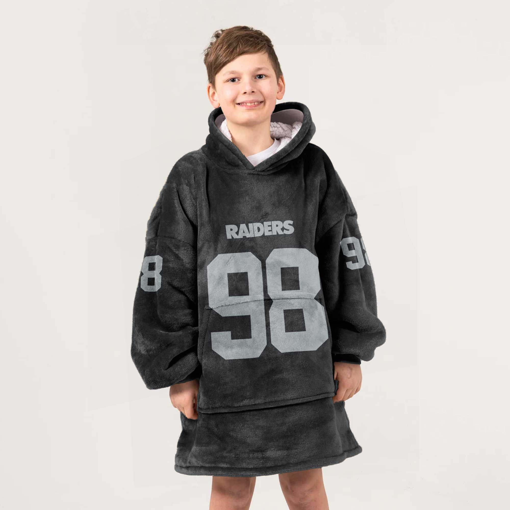 Adult M.C 98 Las Vegas Football Unisex Blanket Hoodie
