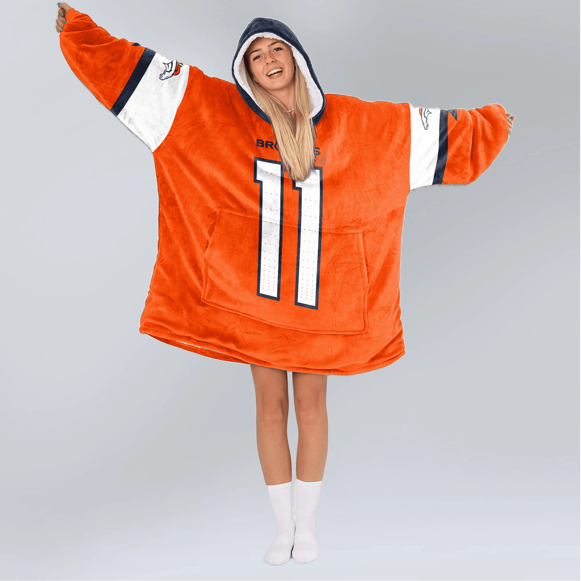 Adult T.F 11 Denver Football Unisex Blanket Hoodie
