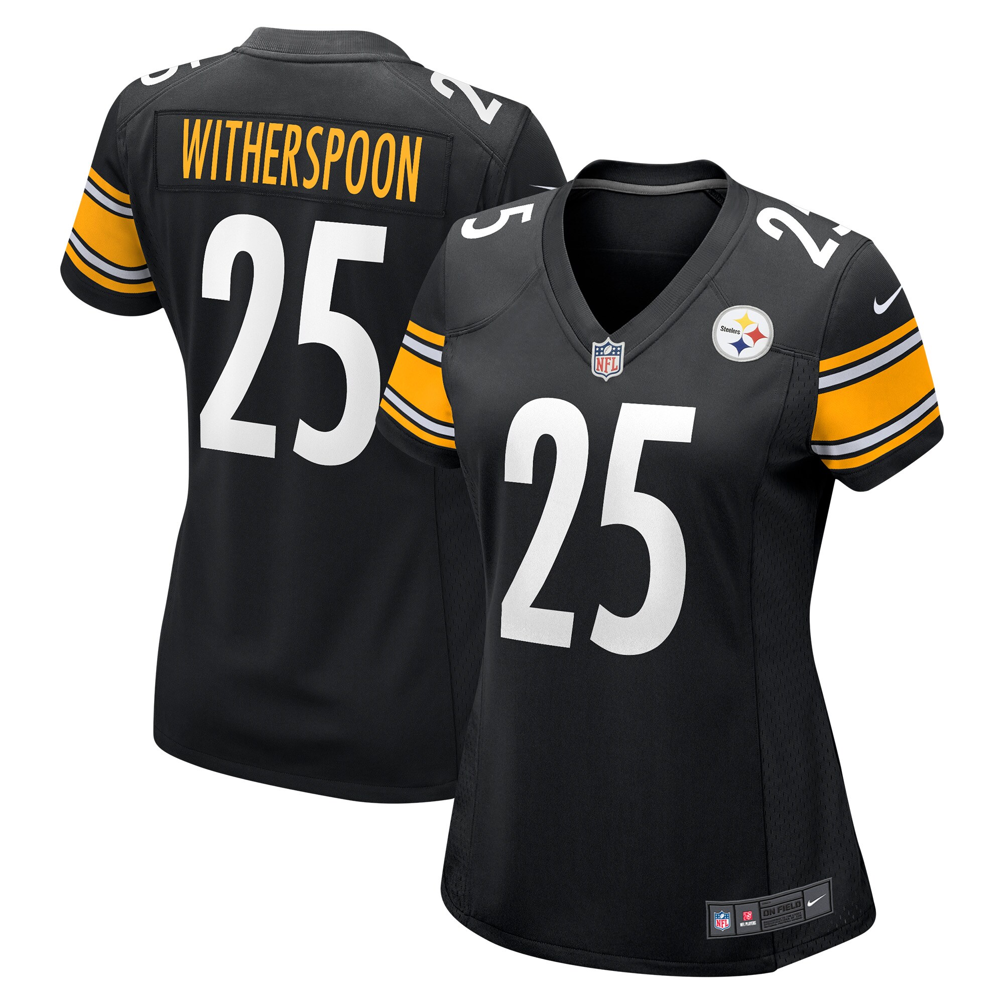 Ahkello Witherspoon Pittsburgh Steelers  Women's Game Jersey - Black