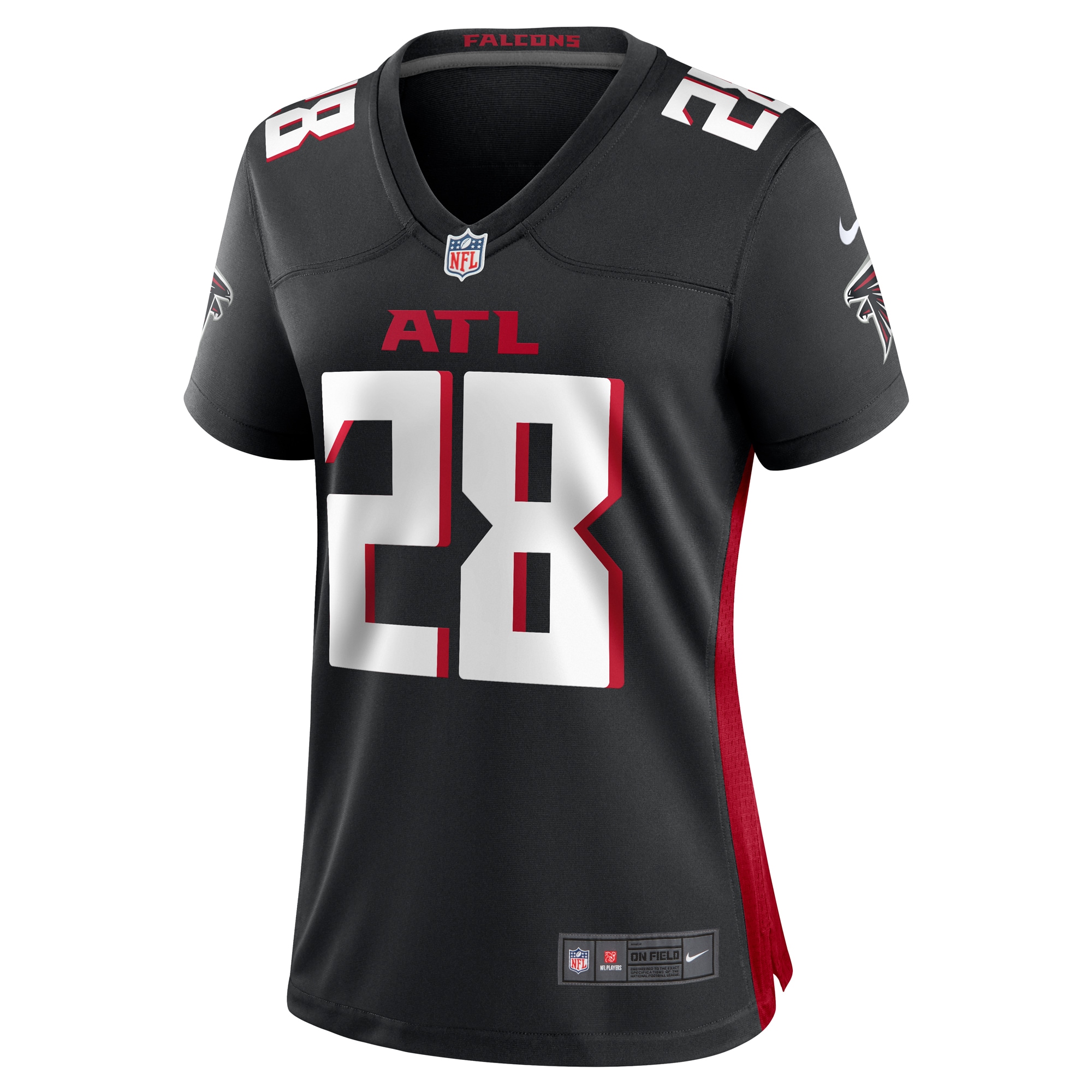 Carlos Washington Atlanta Falcons Women's  Game Jersey -  Black