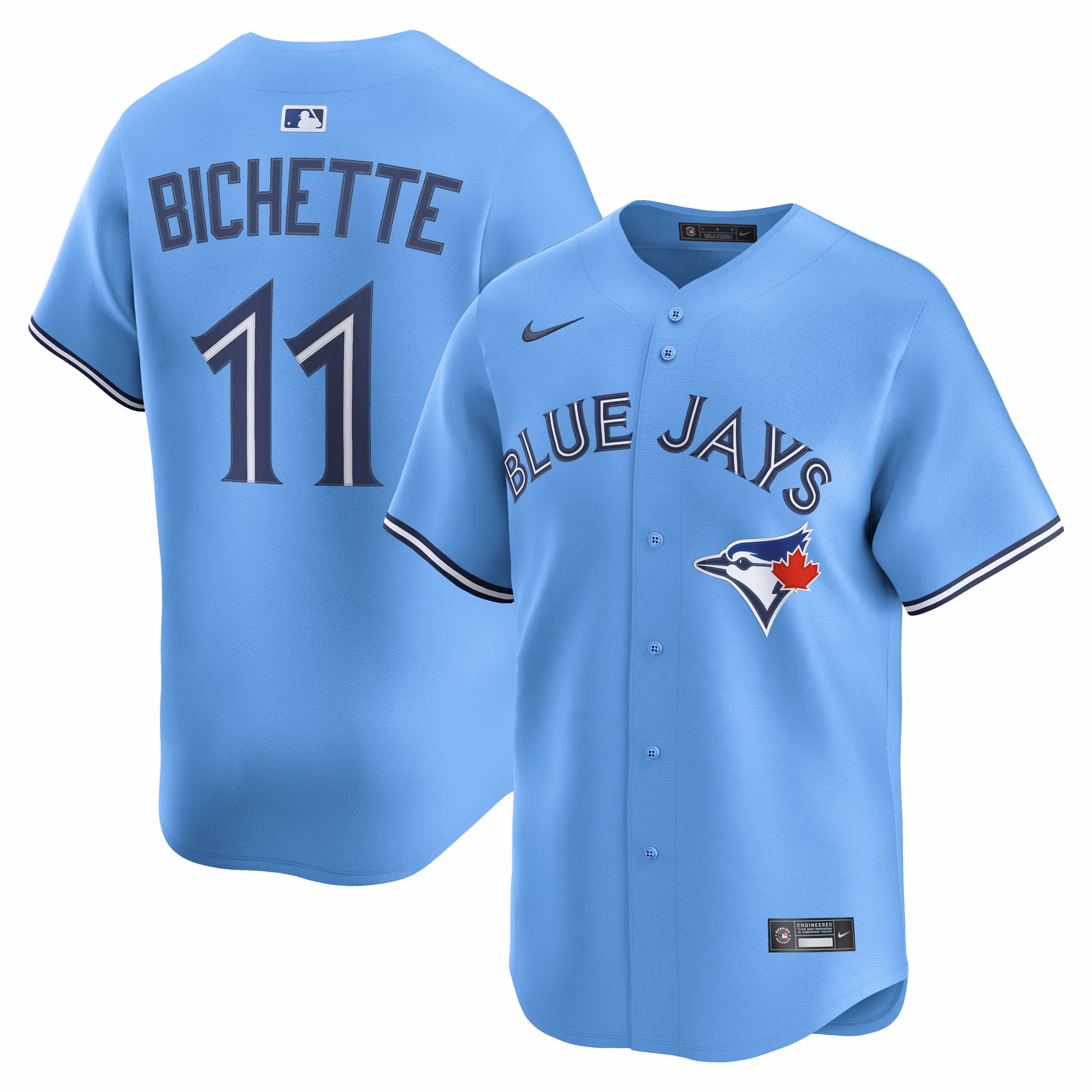 Bo Bichette #11 Toronto Blue Jays Alternate 2 Limited Jersey - Powder Blue
