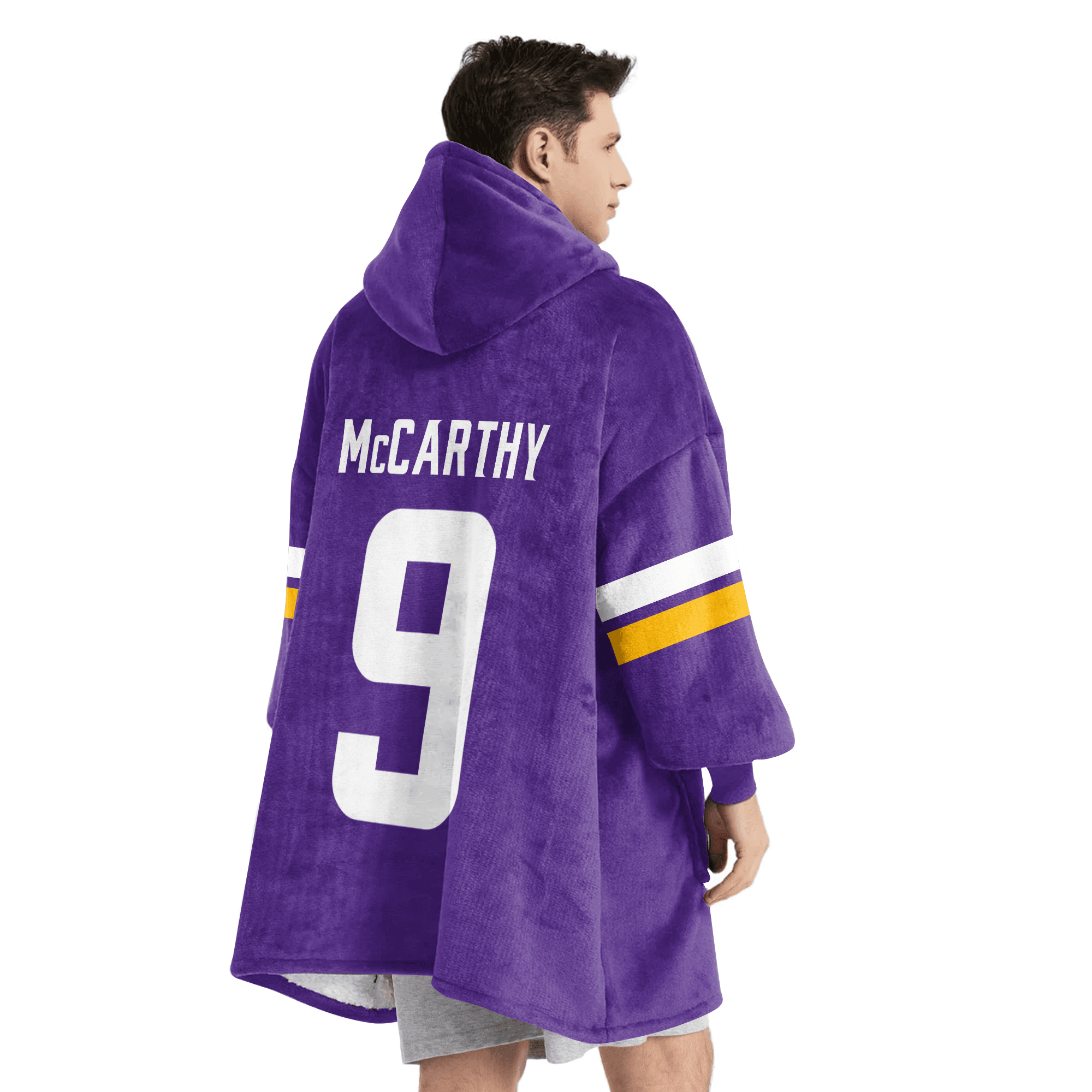 Adult Captain 9 Minnesota Football Unisex Blanket Hoodie