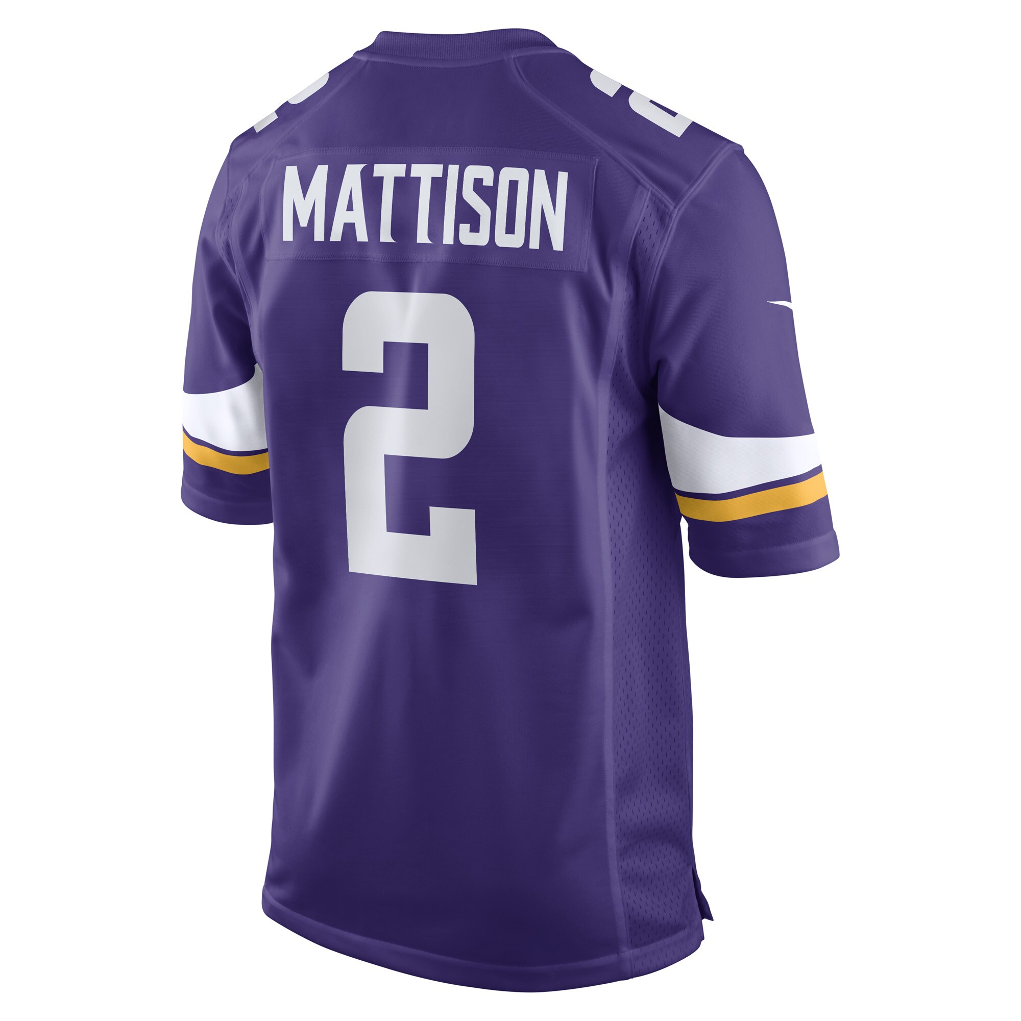 Alexander Mattison Minnesota Vikings Game Player Jersey - Purple