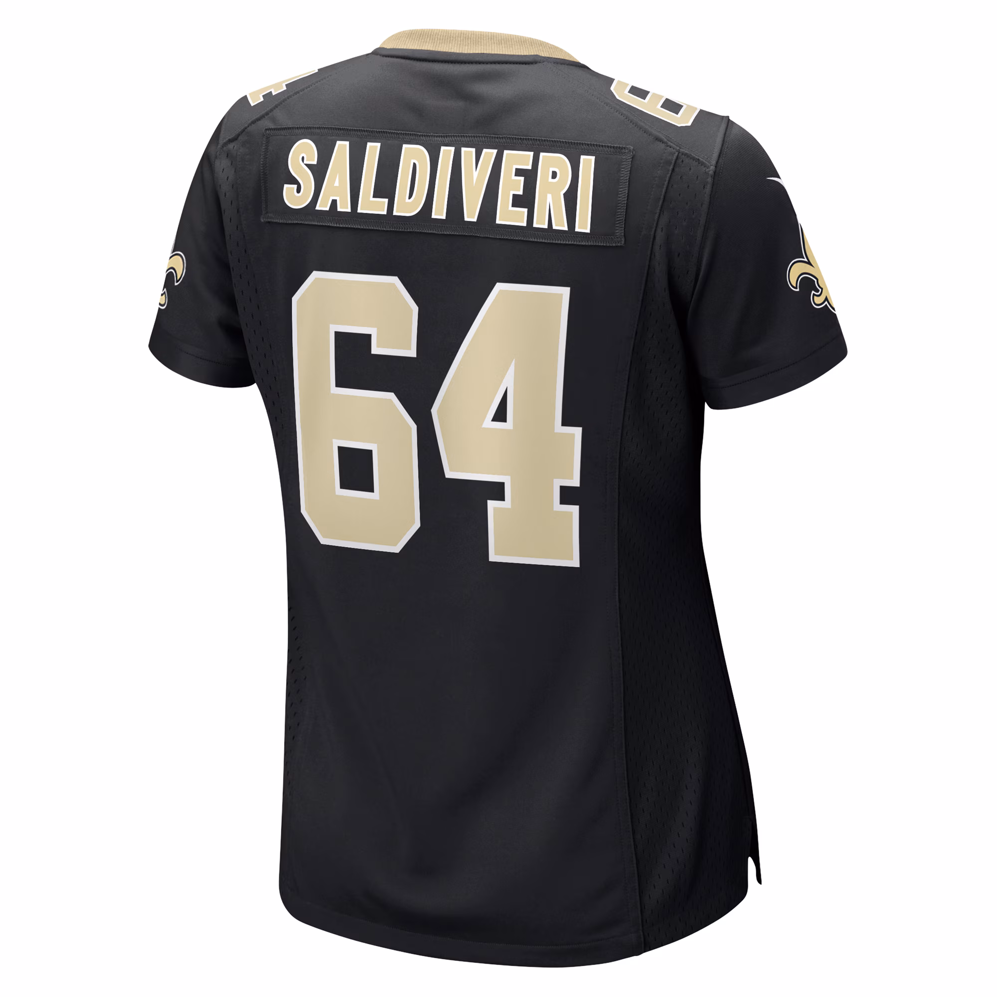 Nick Saldiveri New Orleans Saints Women's Team Game Jersey -  Black