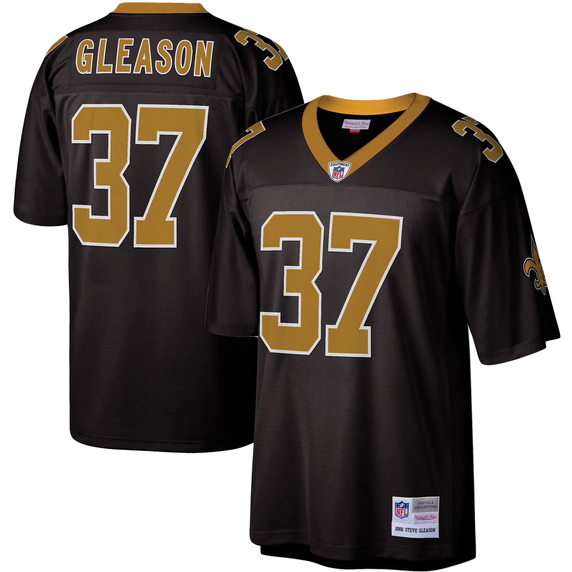 Steve Gleason New Orleans Saints  Legacy Replica Jersey - Black