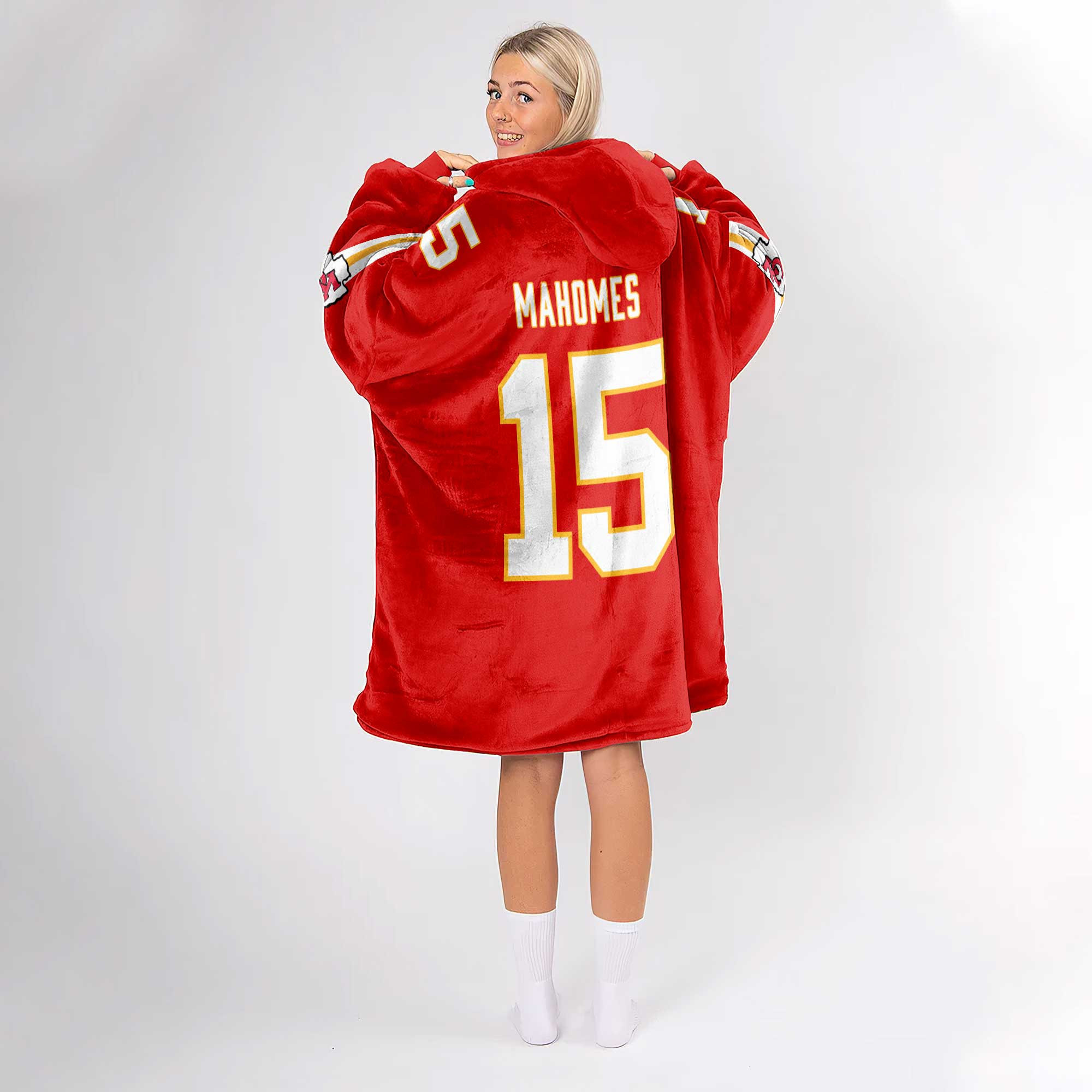 Adult PM 15 Kansas City Football Unisex Blanket Hoodie