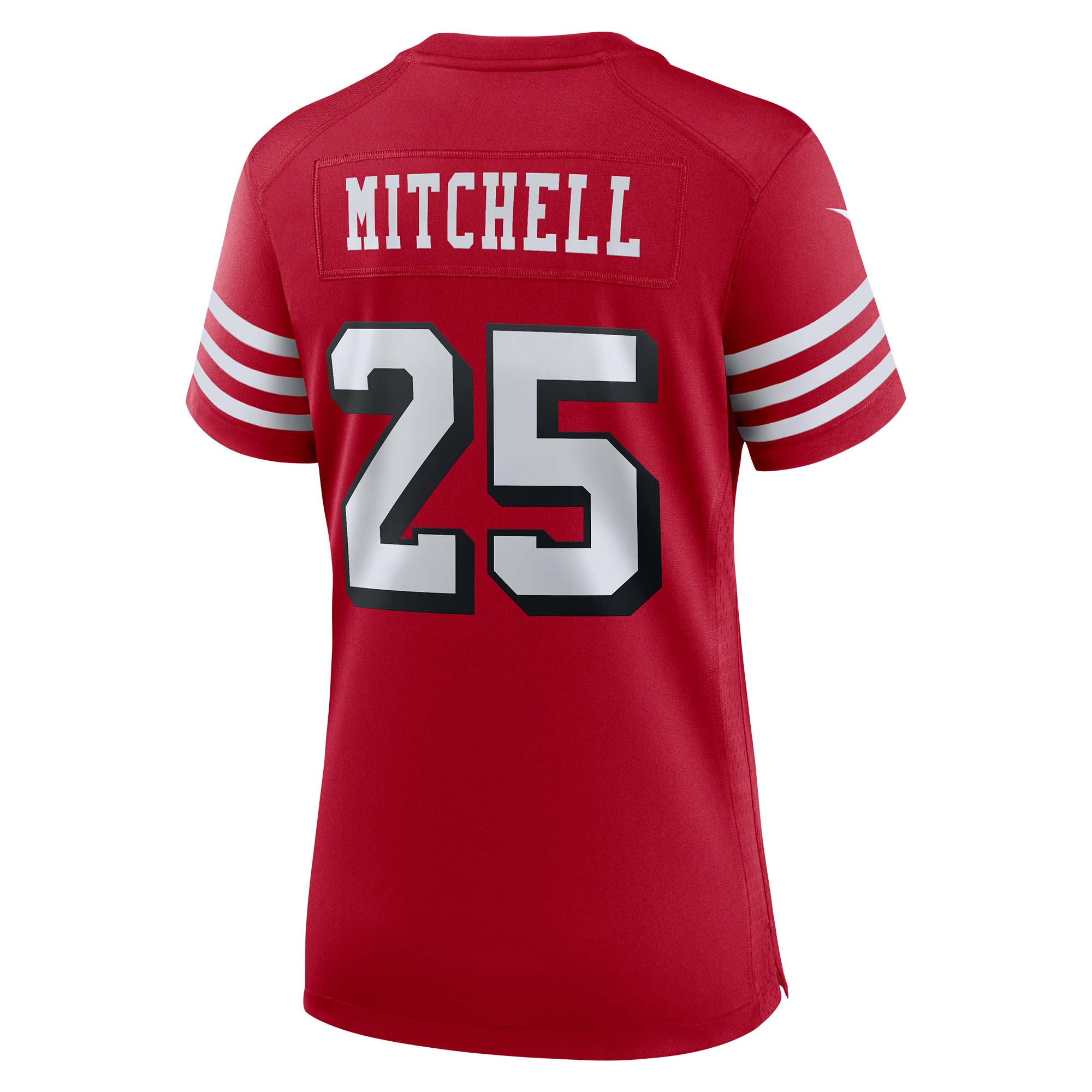 Elijah Mitchell San Francisco 49ers  Women's Alternate Game Jersey - Scarlet