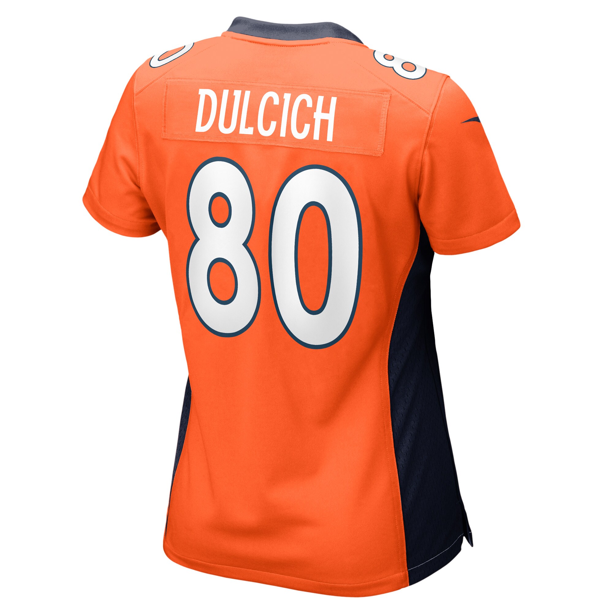 Greg Dulcich Denver Broncos Women's Game Player Jersey - Orange