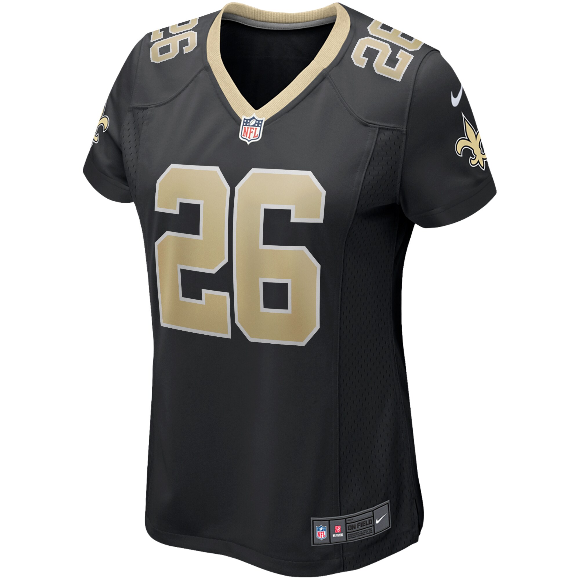 Deuce McAllister New Orleans Saints Women's Game Retired Player Jersey - Black