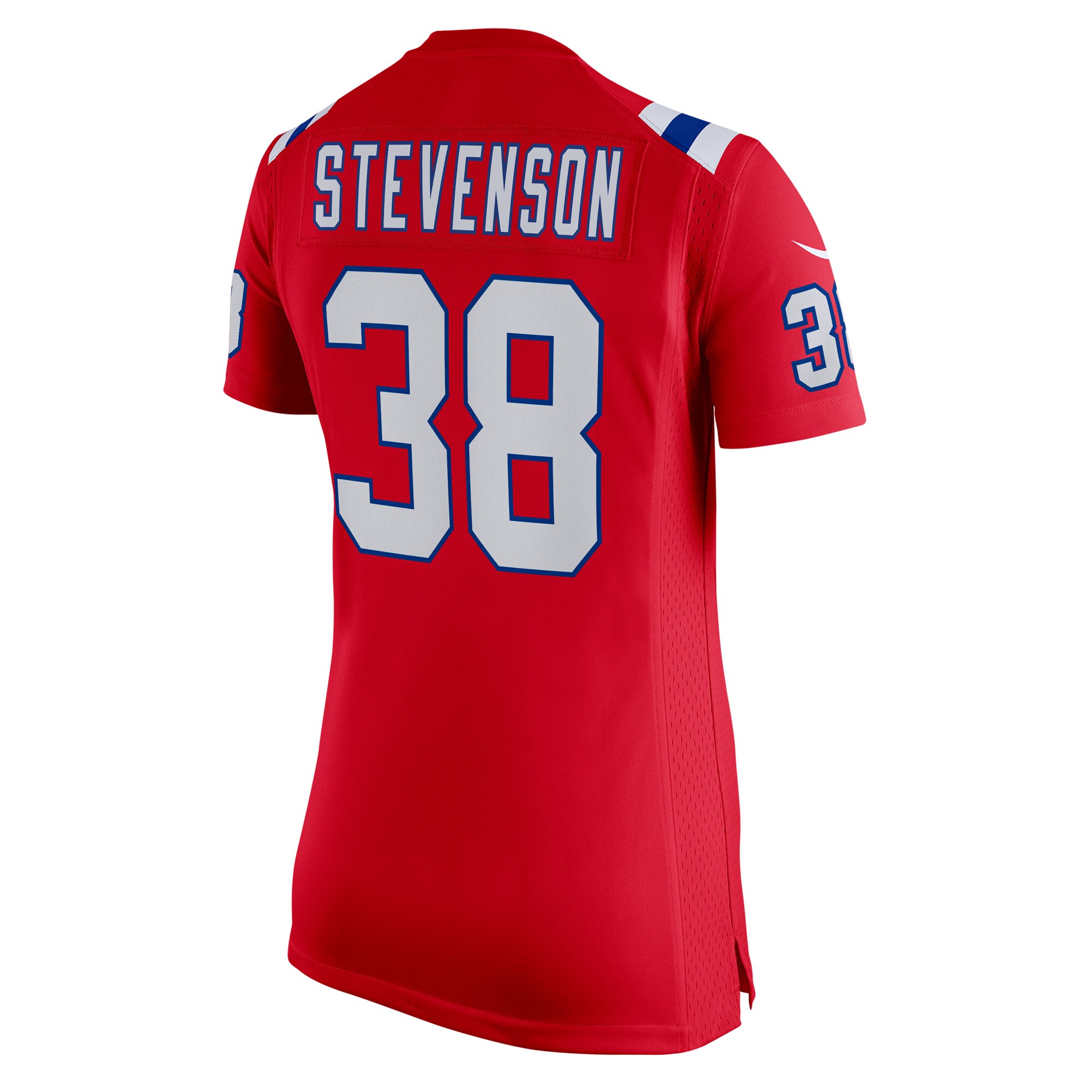 Rhamondre Stevenson New England Patriots Women's Game Player Jersey - White
