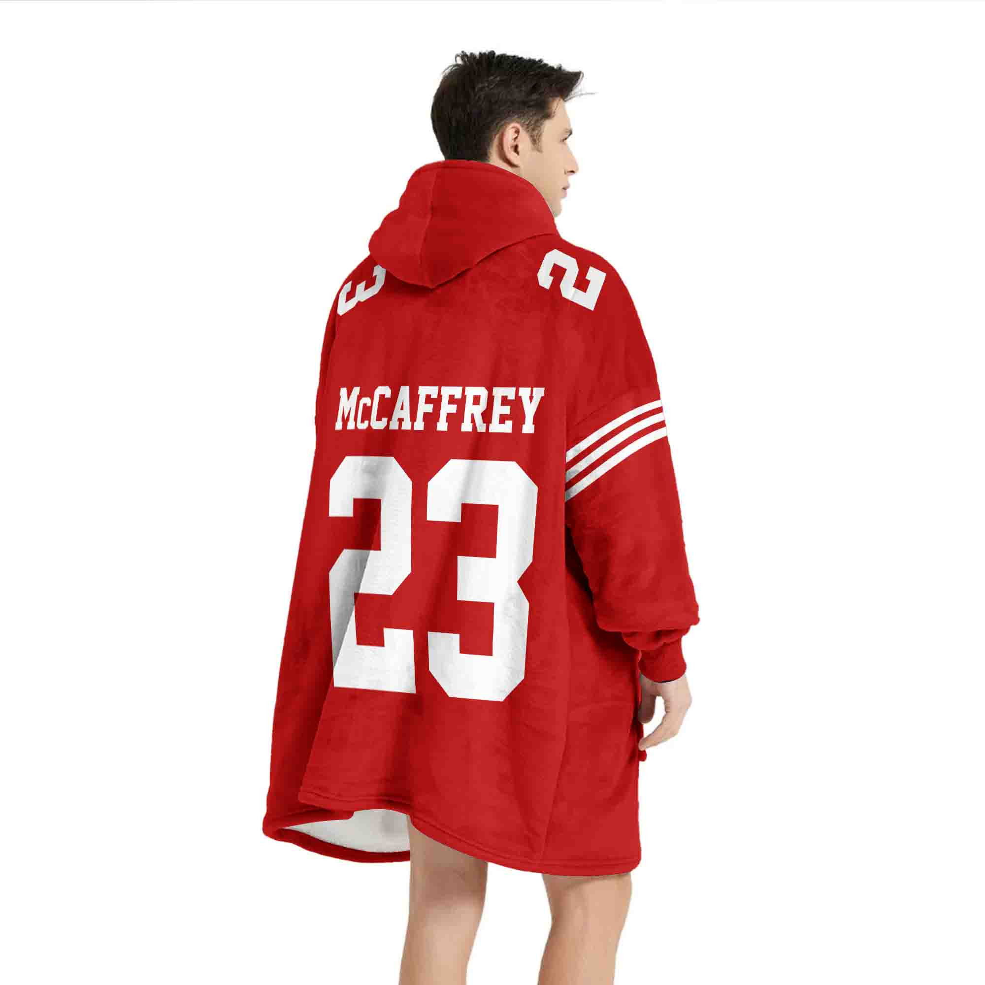 Adult C.M 23 San Francisco 49ers Football Unisex Blanket Hoodie