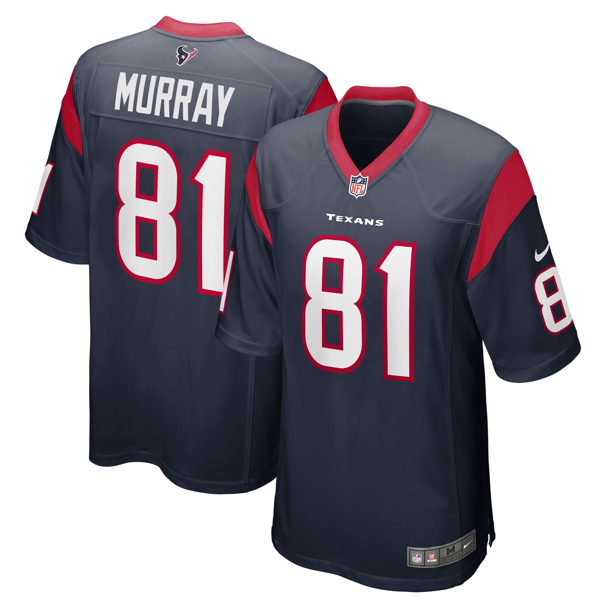 Murray Houston Texans  Team Game Jersey - Navy