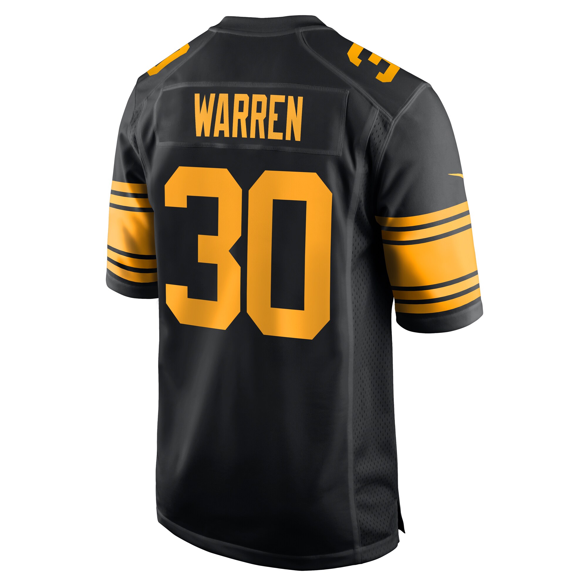Jaylen Warren Pittsburgh Steelers Alternate Game Jersey -  Black