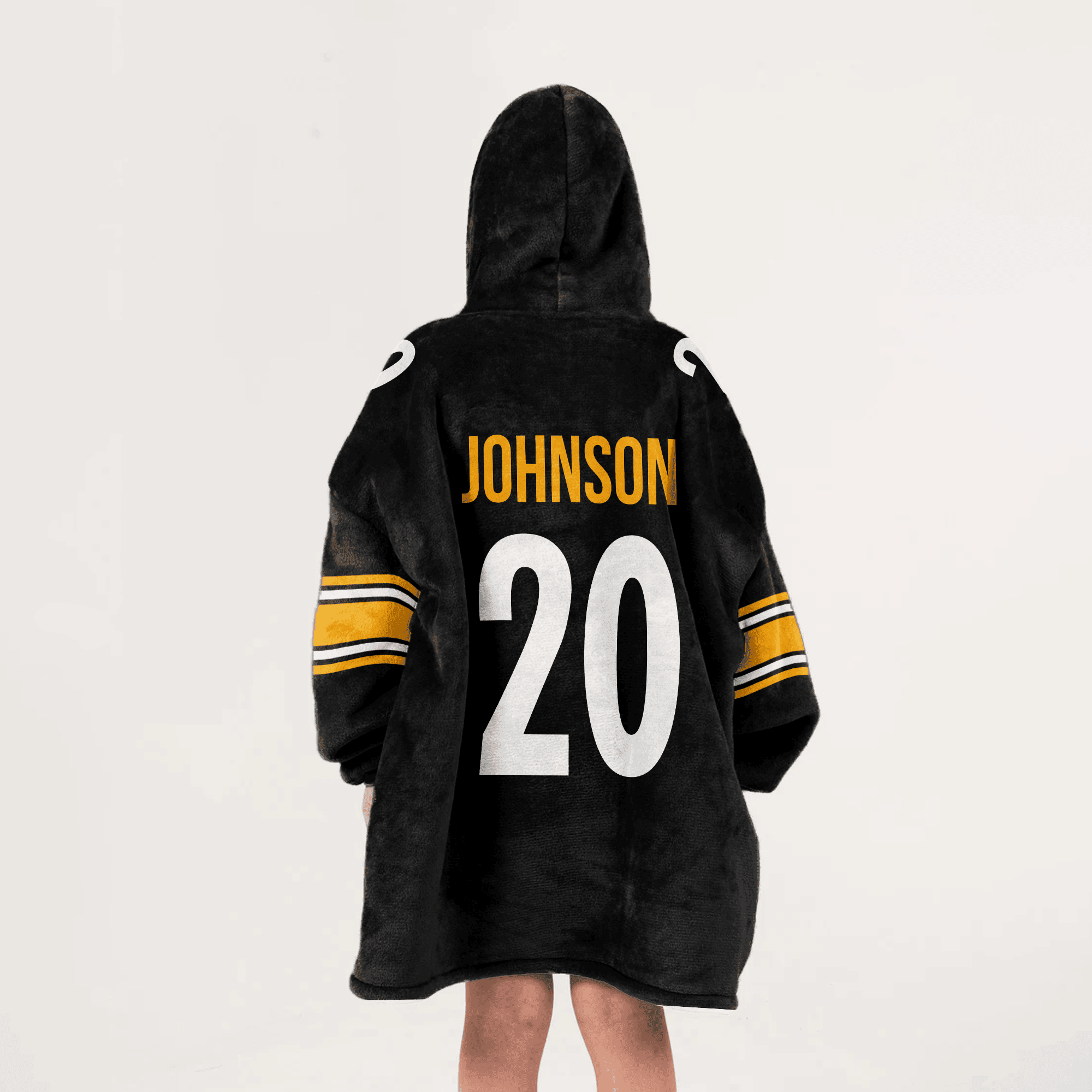 Kid 20 Pittsburgh Football Unisex Blanket Hoodie
