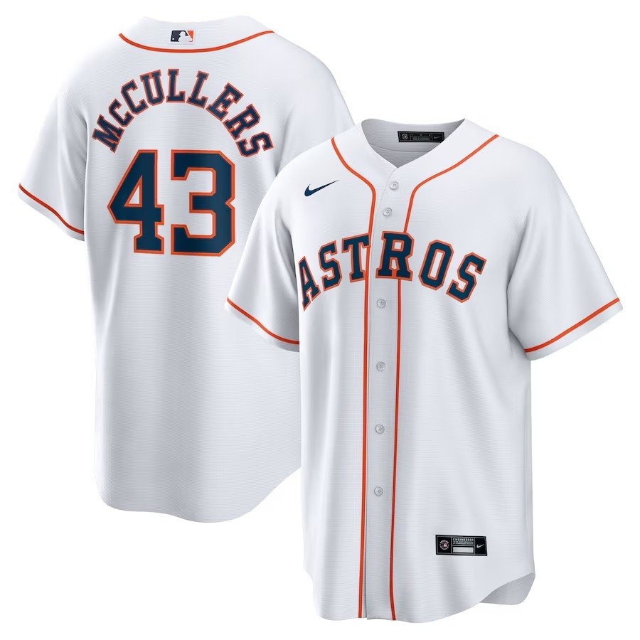 Men's #43 Lance McCullers Jr. Houston Astros  Home White Jersey