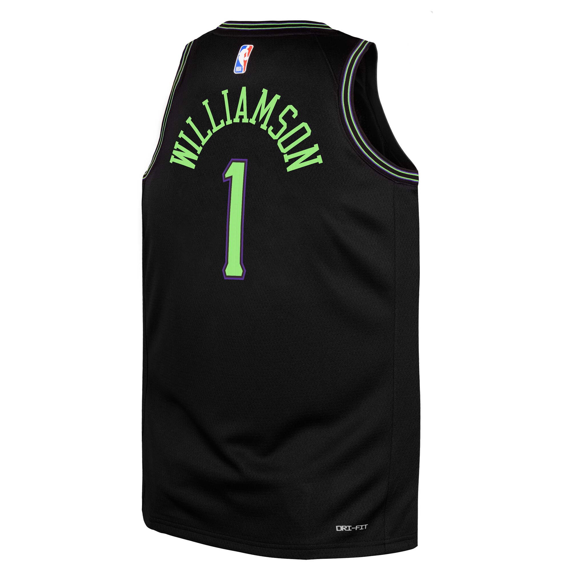 Youth New Orleans Pelicans Zion Williamson  Black 2023/24 Swingman Replica Jersey - City Edition