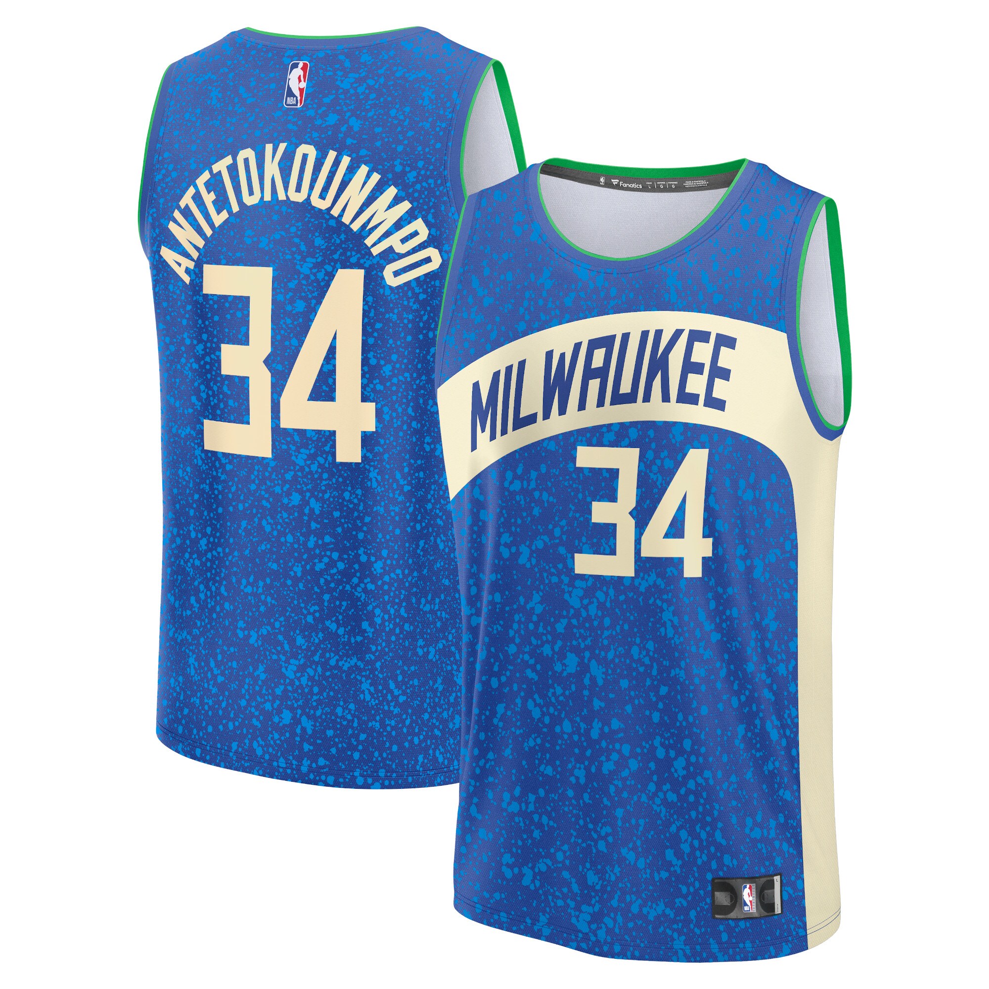 Youth Milwaukee Bucks Giannis Antetokounmpo  Royal 2023/24 Fast Break Jersey - City Edition