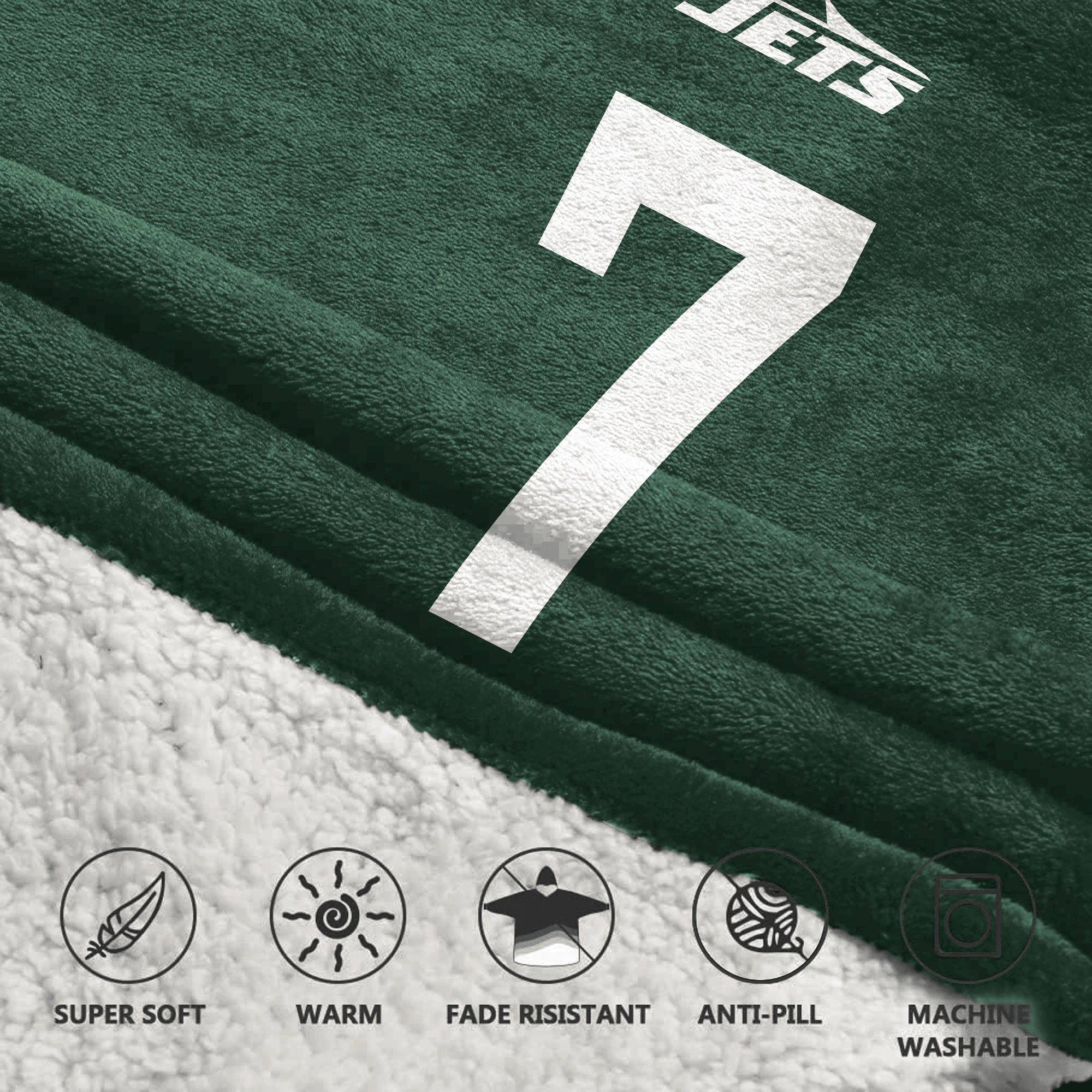 Kid J.F 7 New York J Football Unisex Blanket Hoodie