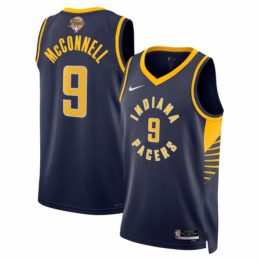 Unisex Indiana Pacers T.J. McConnell  Navy 2025 NBA Finals Swingman Jersey - Icon Edition