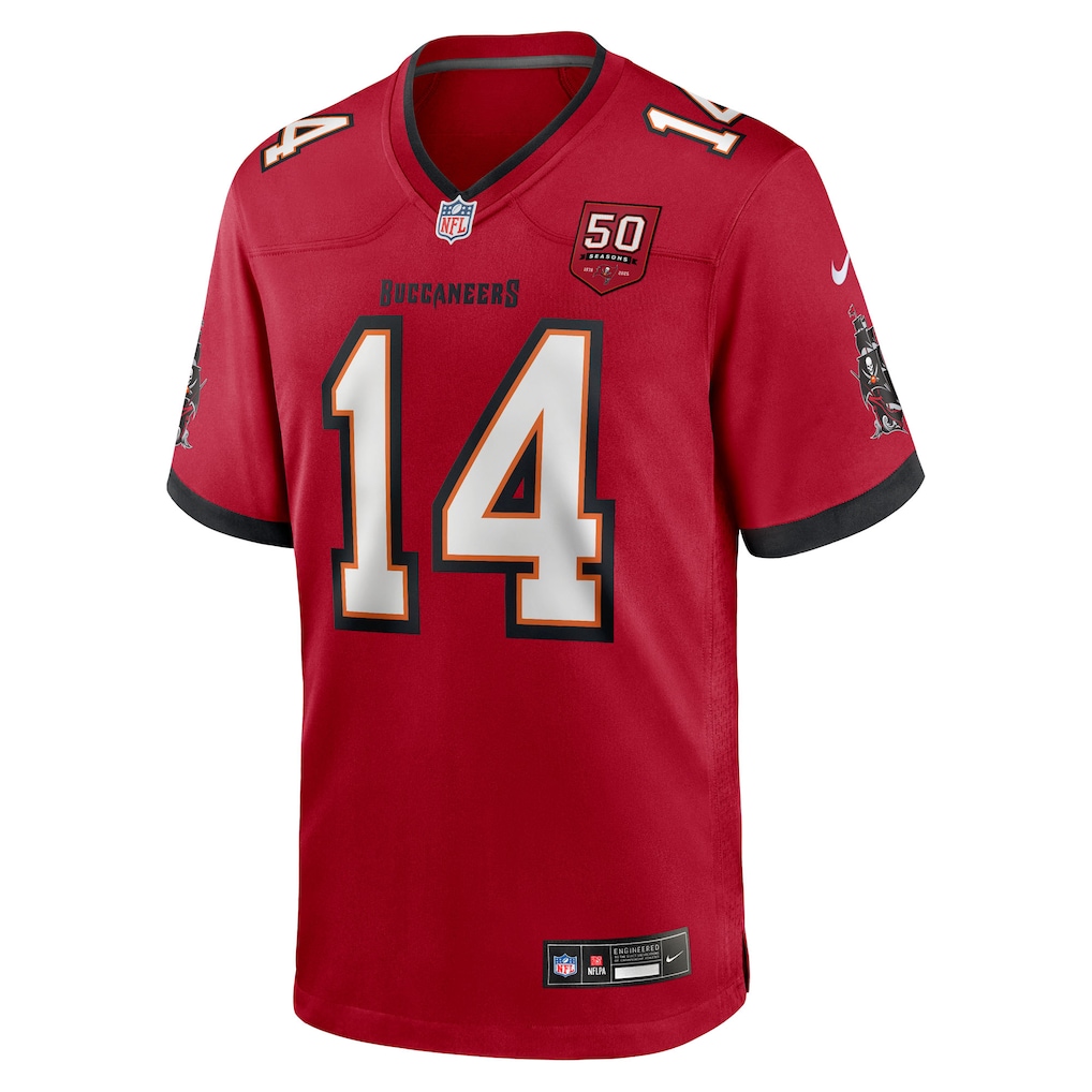 Chris Godwin Jr. #14 Tampa Bay Buccaneers 50th Season Team Game Jersey - Red