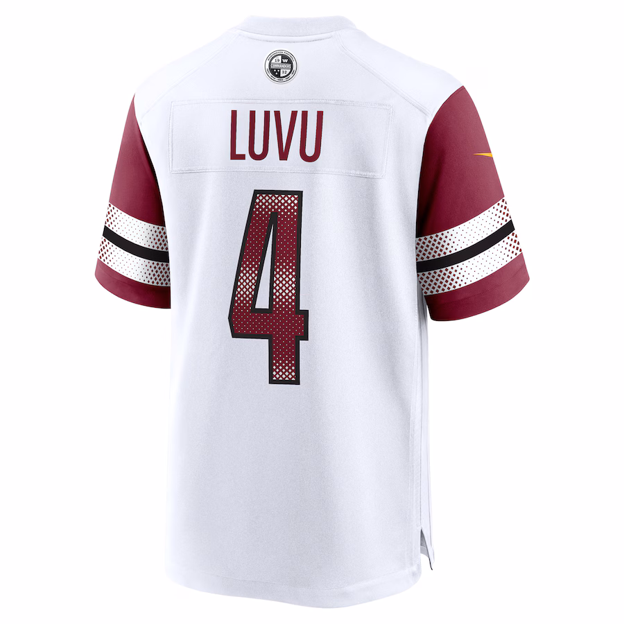 Men's Frankie Luvu #4 White Washington Commanders Game Jersey