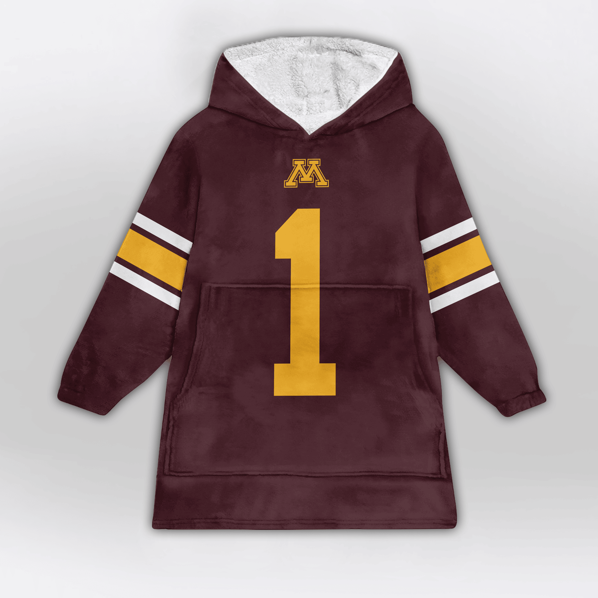 Kid #1 Minnesota Football Unisex Blanket Hoodie