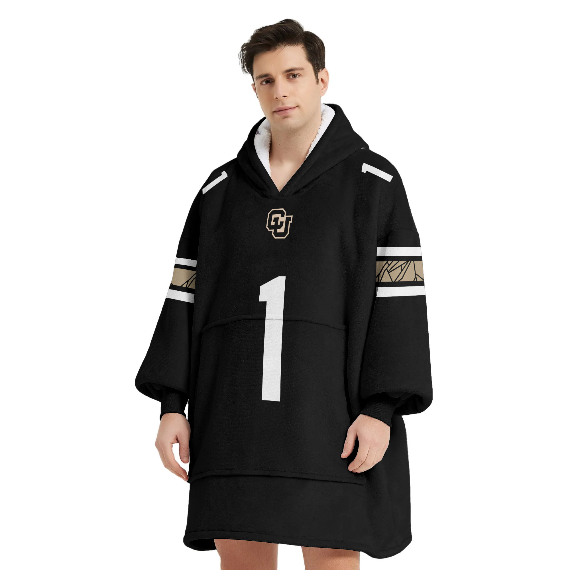 Adult #1 Colorado Football Unisex Blanket Hoodie