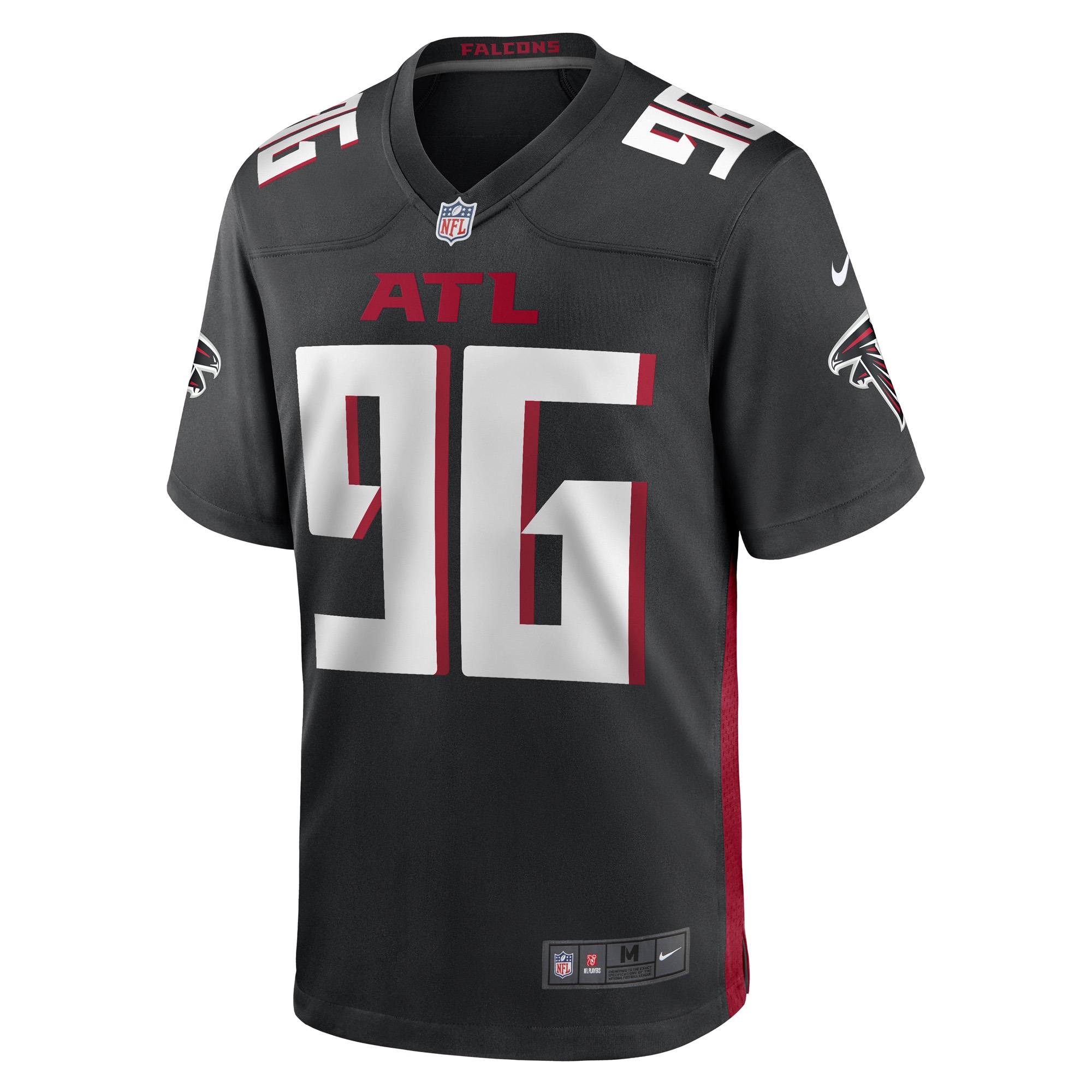 Vincent Taylor Atlanta Falcons  Game Player Jersey - Black