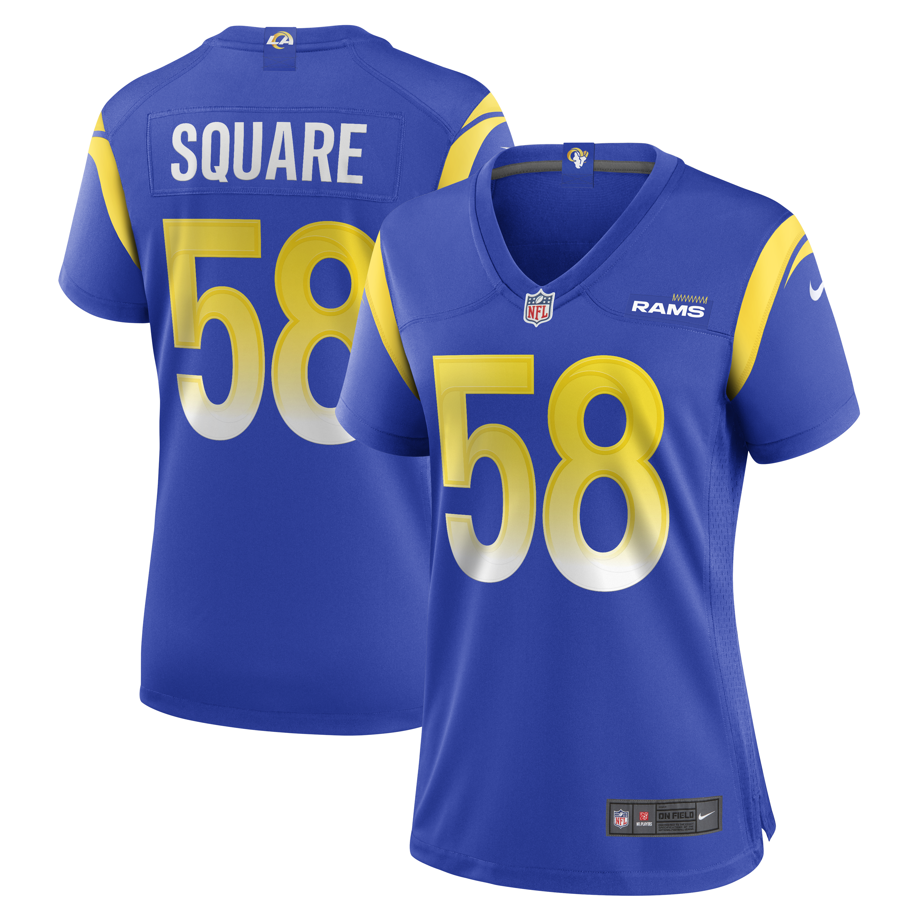 DeAndre Square Los Angeles Rams Women's  Game Jersey - Royal