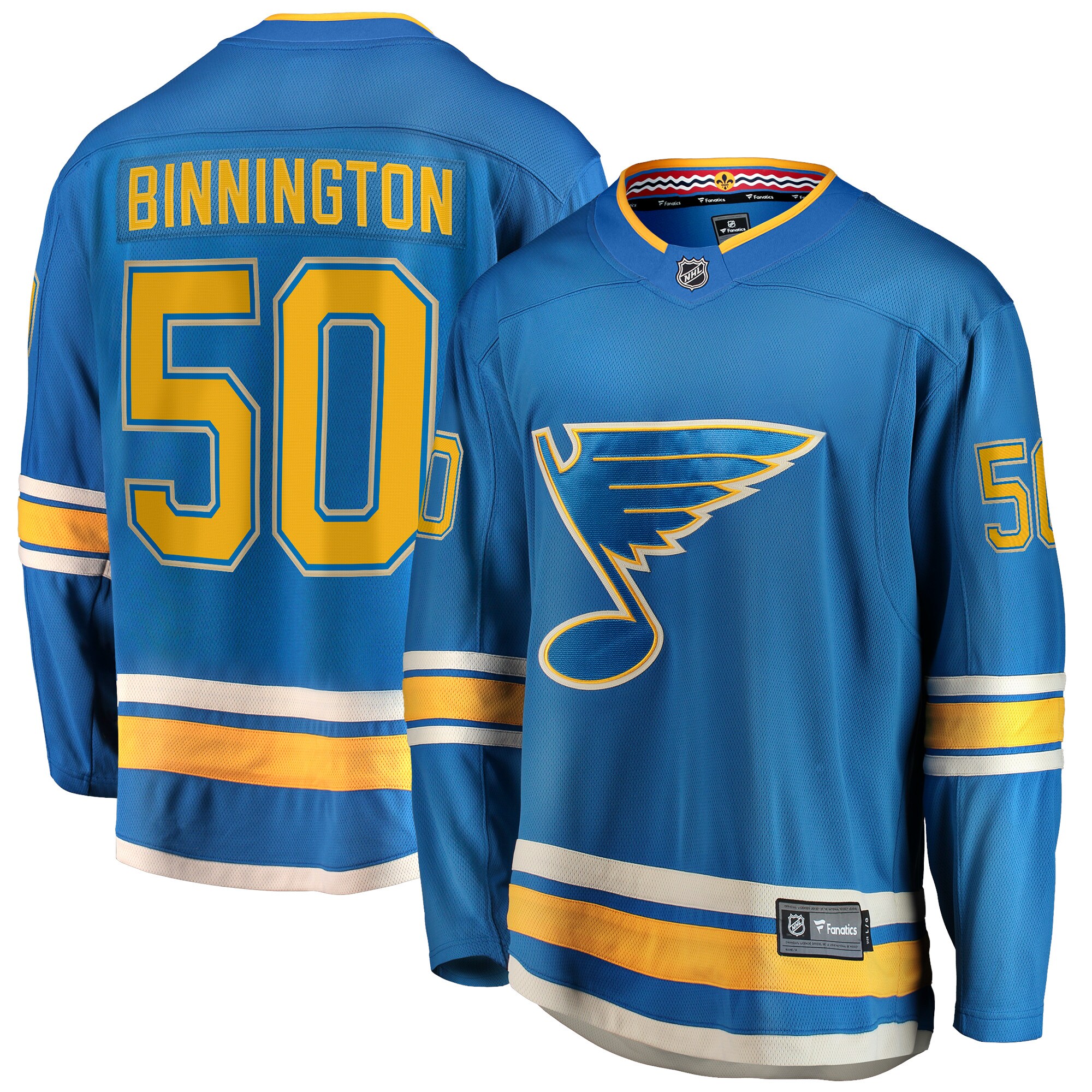 Binnington St.Louis Blues 2018/19 Alternate Premier Breakaway Player Jersey - Blue