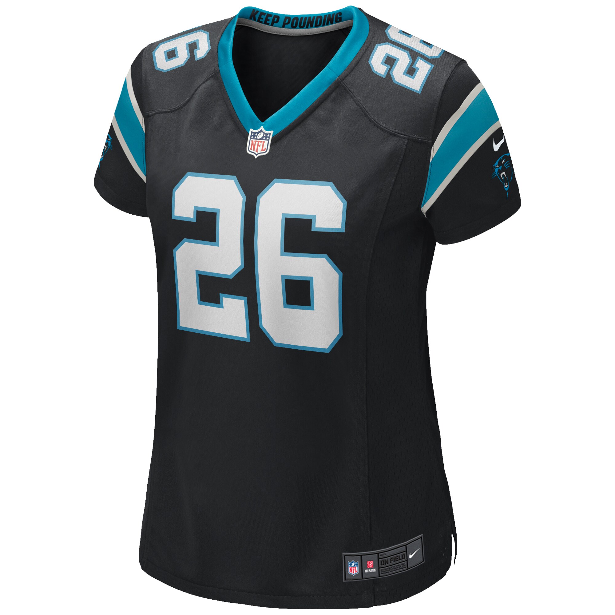 Donte Jackson Carolina Panthers  Women's Game Jersey - Black