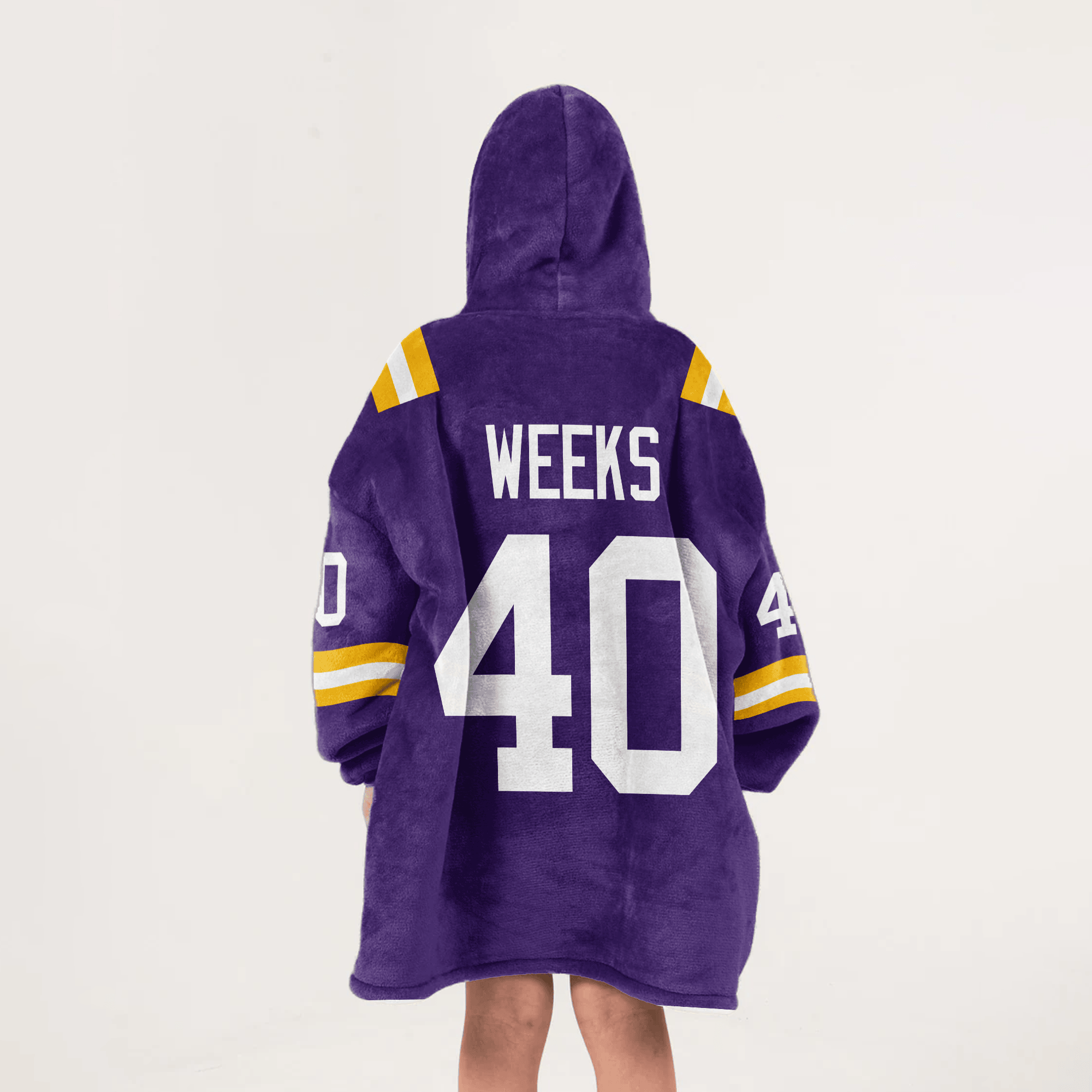 Kid W.W 40 LSU Football Unisex Blanket Hoodie
