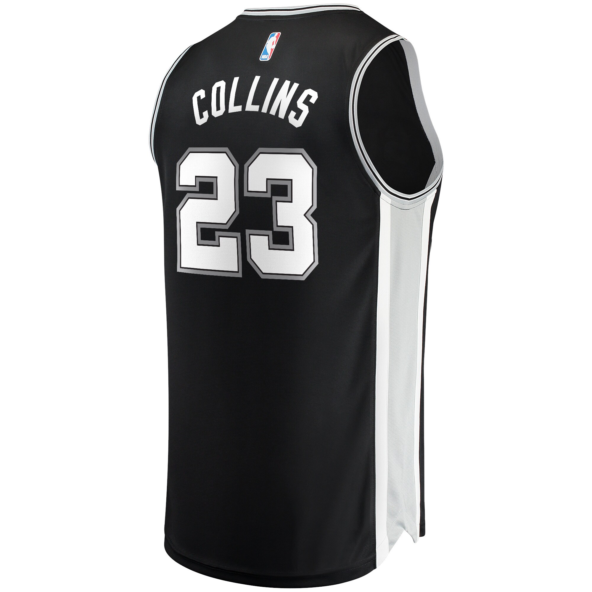 Zach Collins San Antonio Spurs  2021/22 Fast Break Replica Jersey - Icon Edition - Black