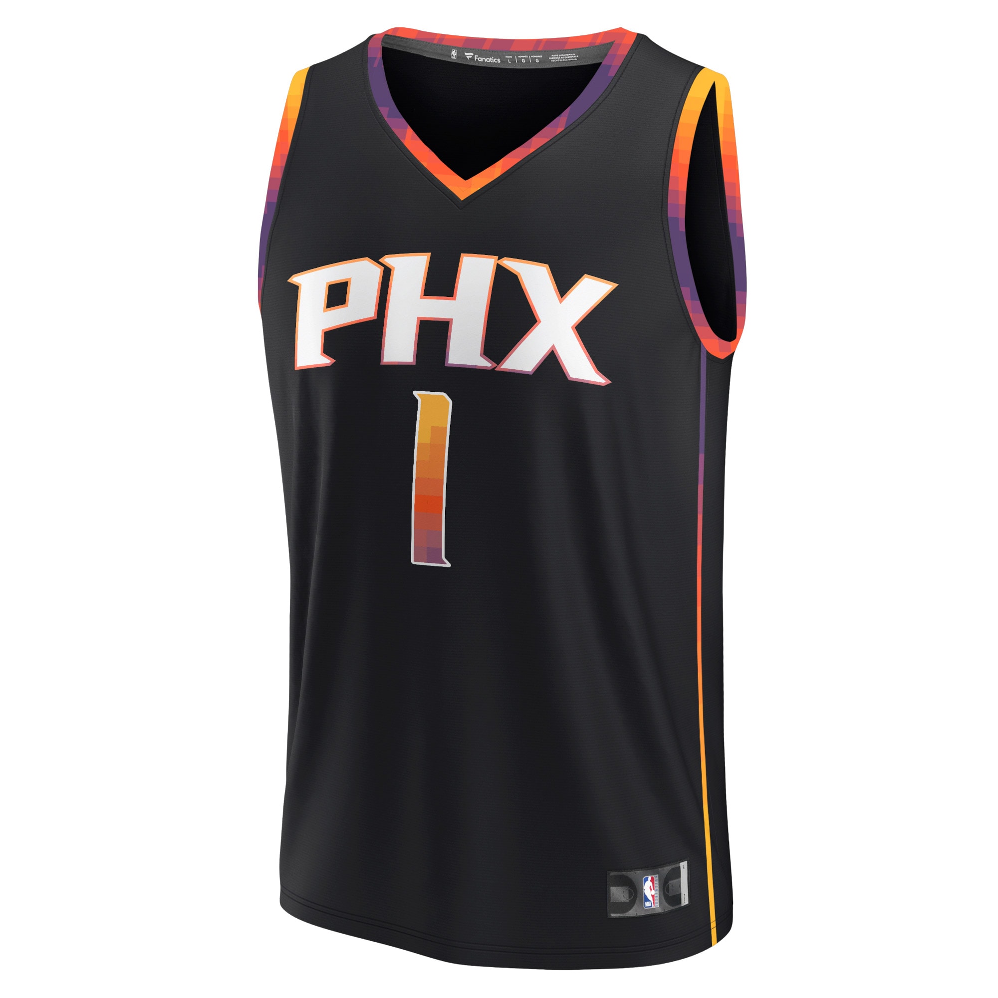 Devin Booker Phoenix Suns  Fast Break Replica Player Jersey - Statement Edition - Black