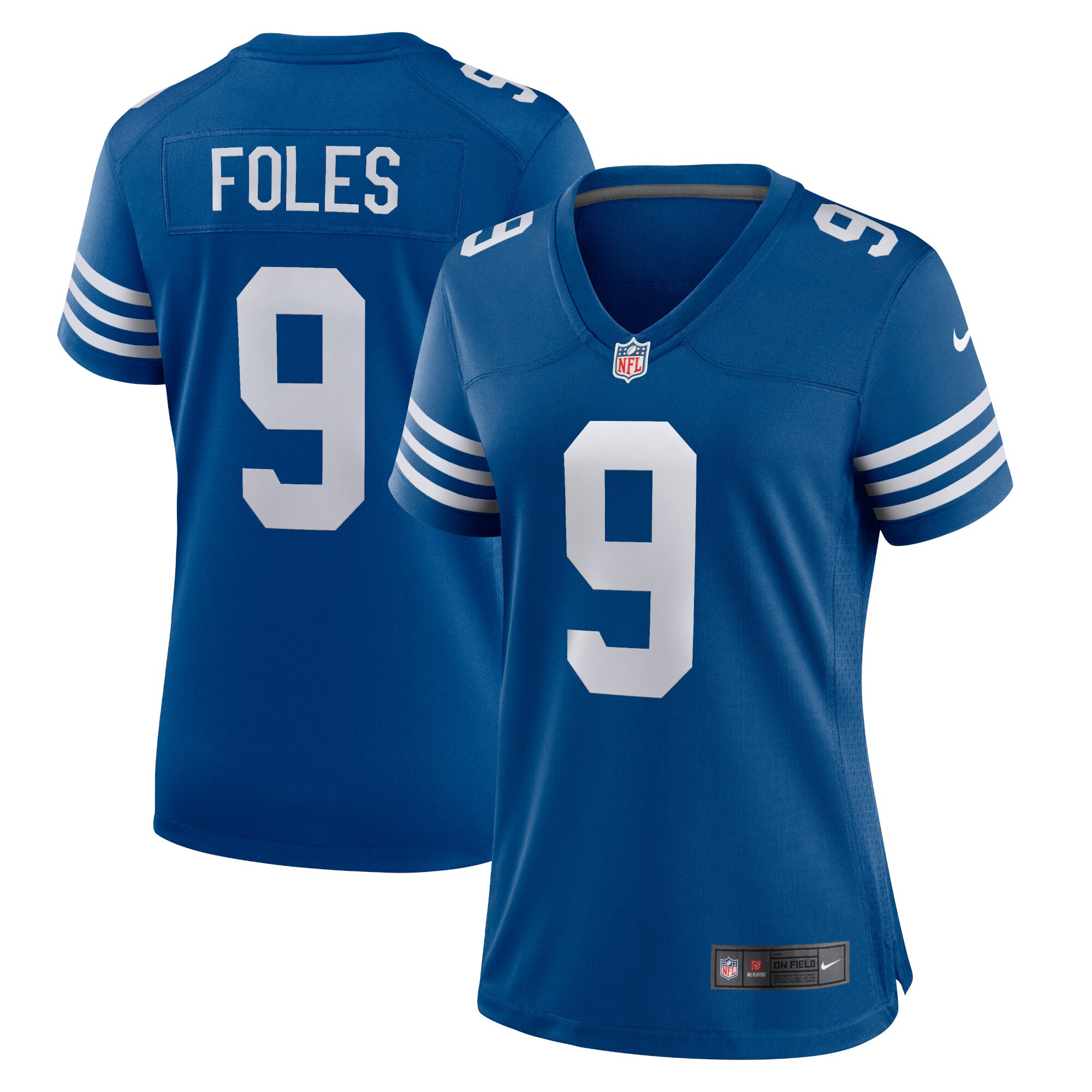 Nick Foles Indianapolis Colts  Women's Player Game Jersey - Blue