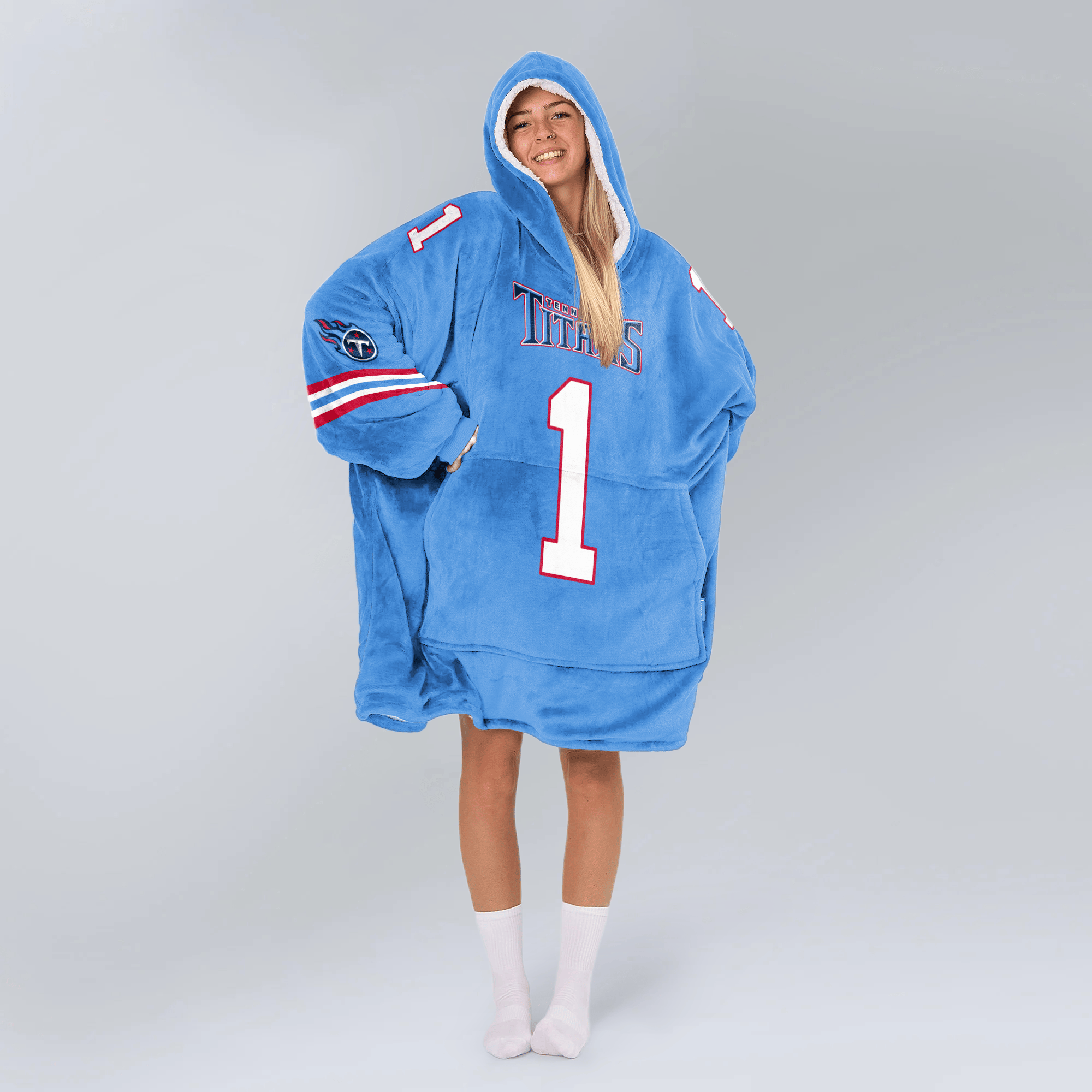 Adult C.W 1 Tennessee Football Unisex Blanket Hoodie