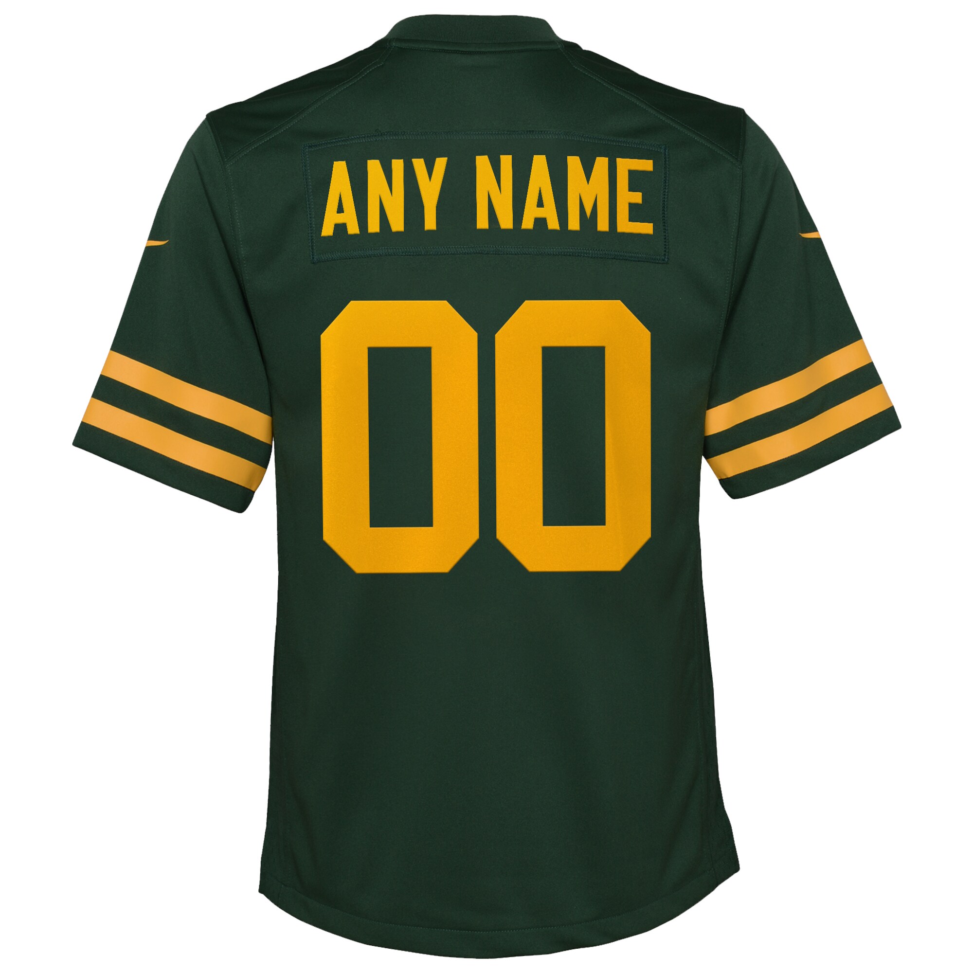 Green Bay Packers  Youth Alternate Custom Jersey - Green