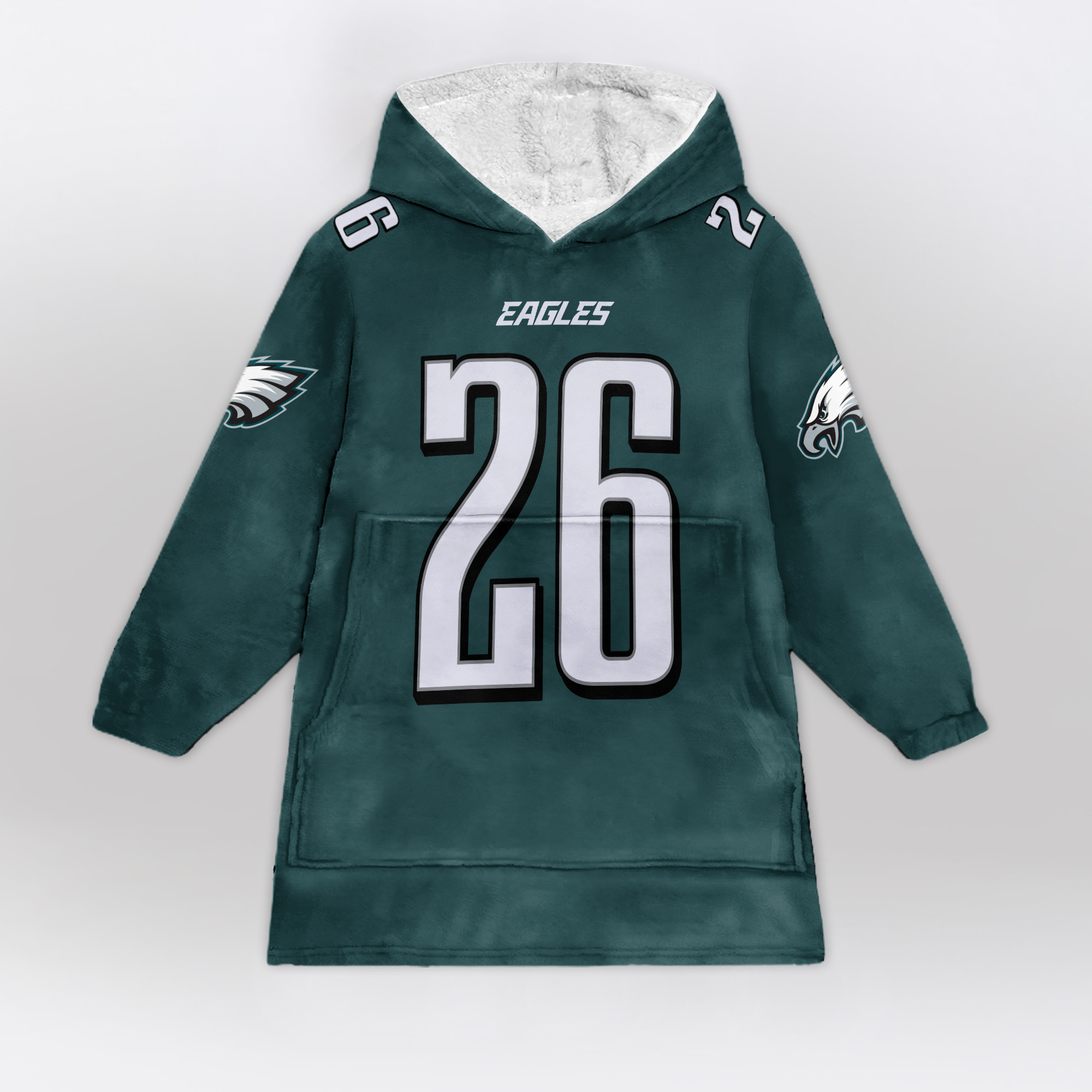Adult Run It Back 26 Philadelphia Football Unisex Blanket Hoodie
