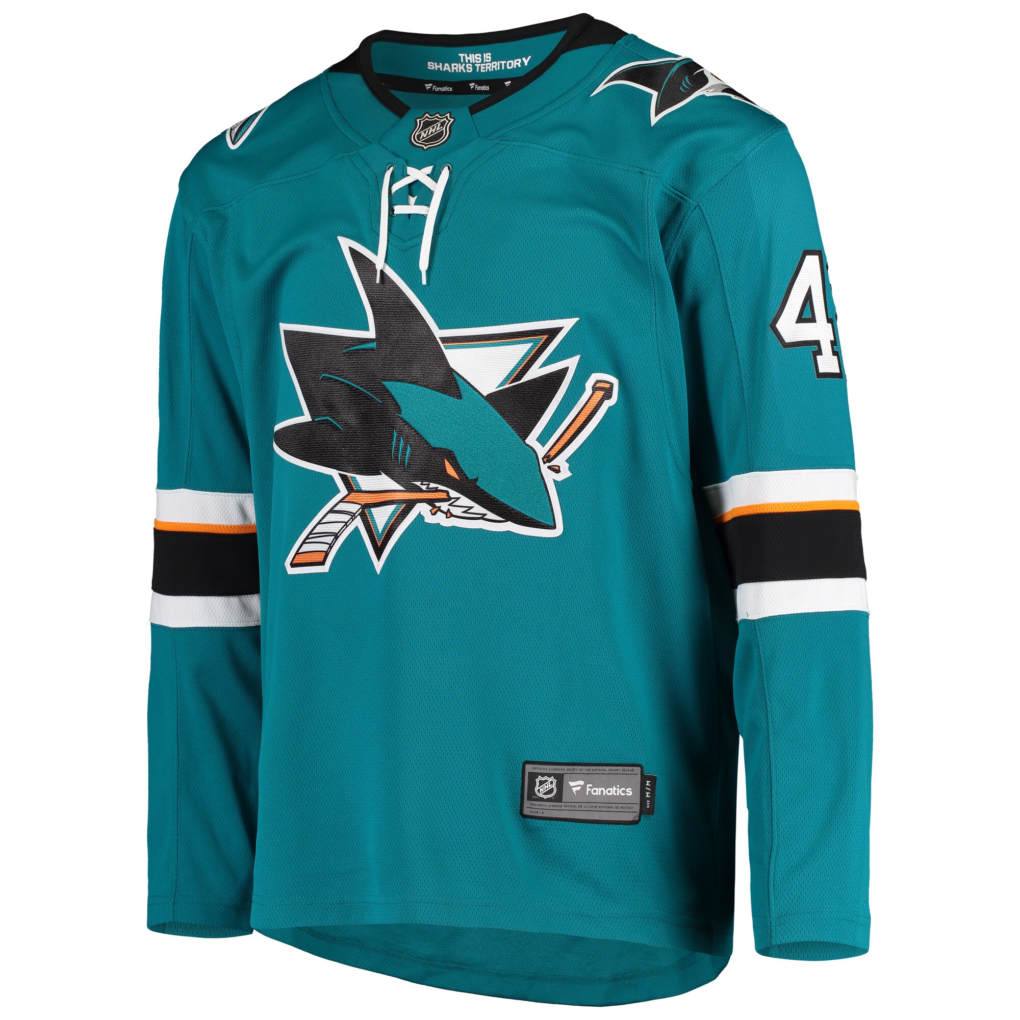 Joel Ward San Jose Sharks Breakaway Home Player Jersey - Teal