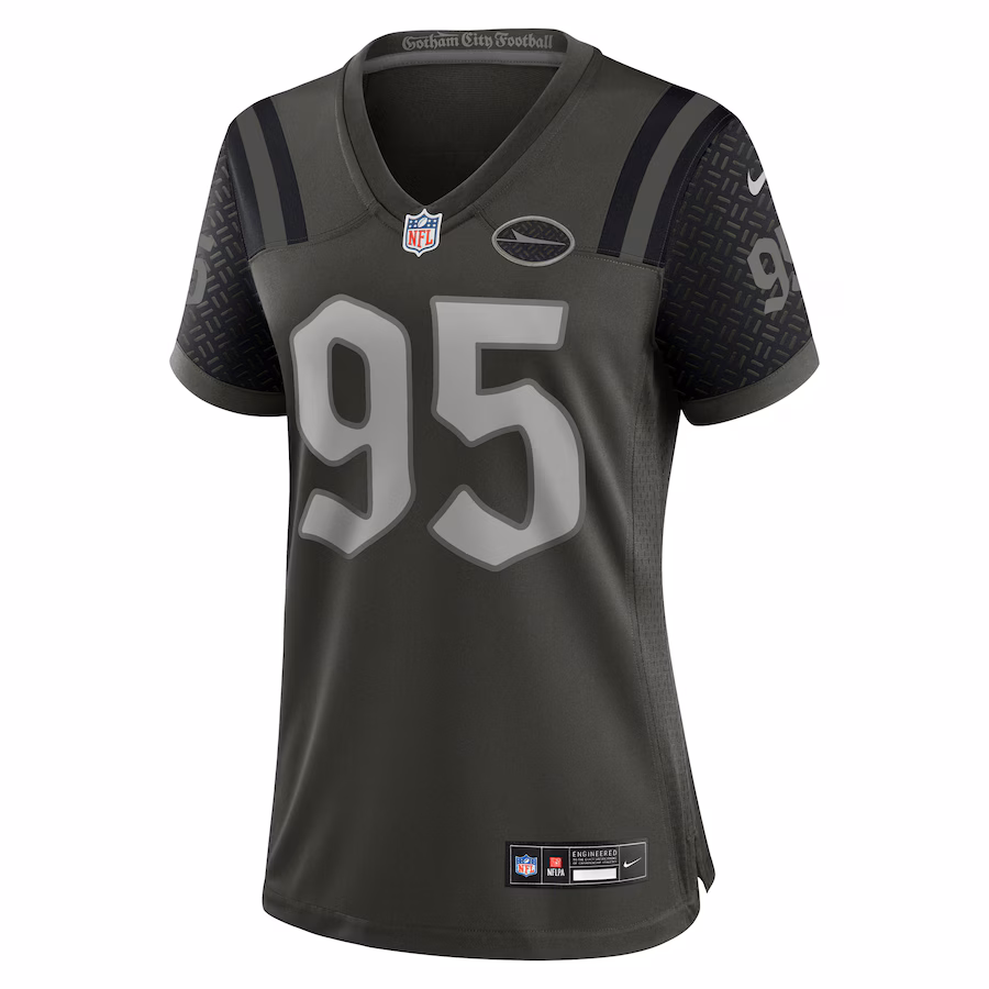 Quinnen Williams #95 New York Jets Women's 2025 Rivalries Collection Game Jersey - Gotham Green