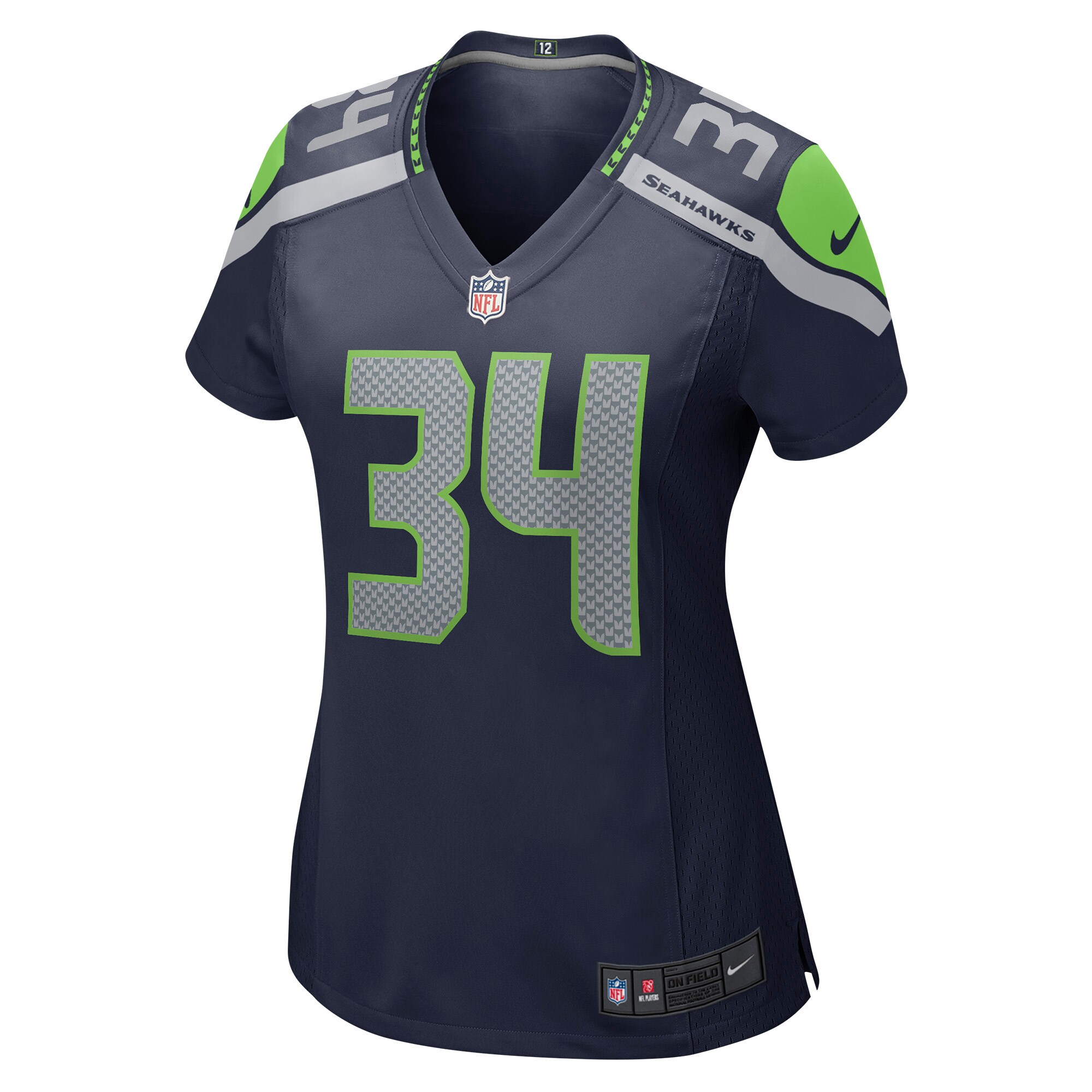 Josh Johnson Seattle Seahawks  Women's Game Jersey - College Navy