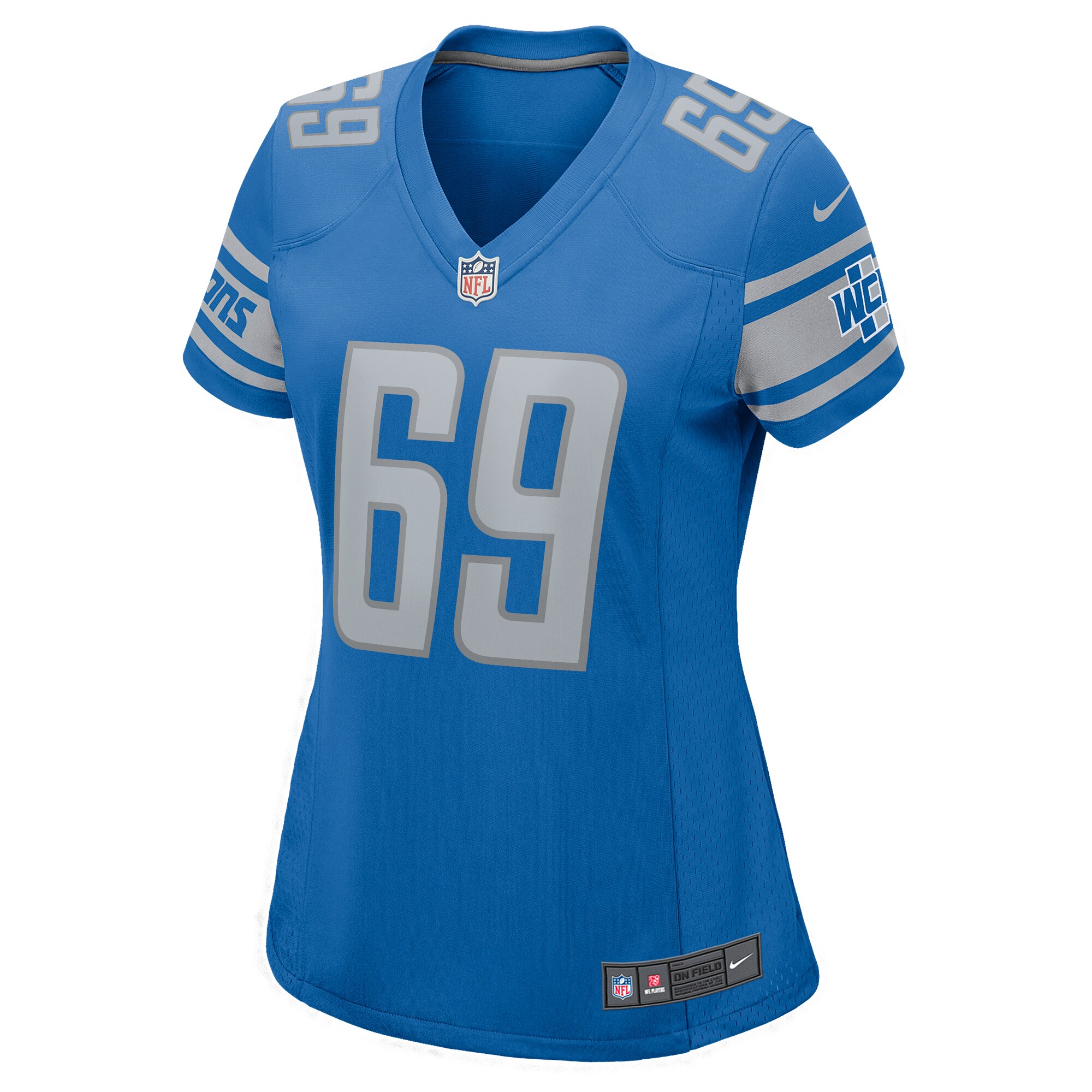 Darrin Paulo Detroit Lions  Women's Game Player Jersey - Blue