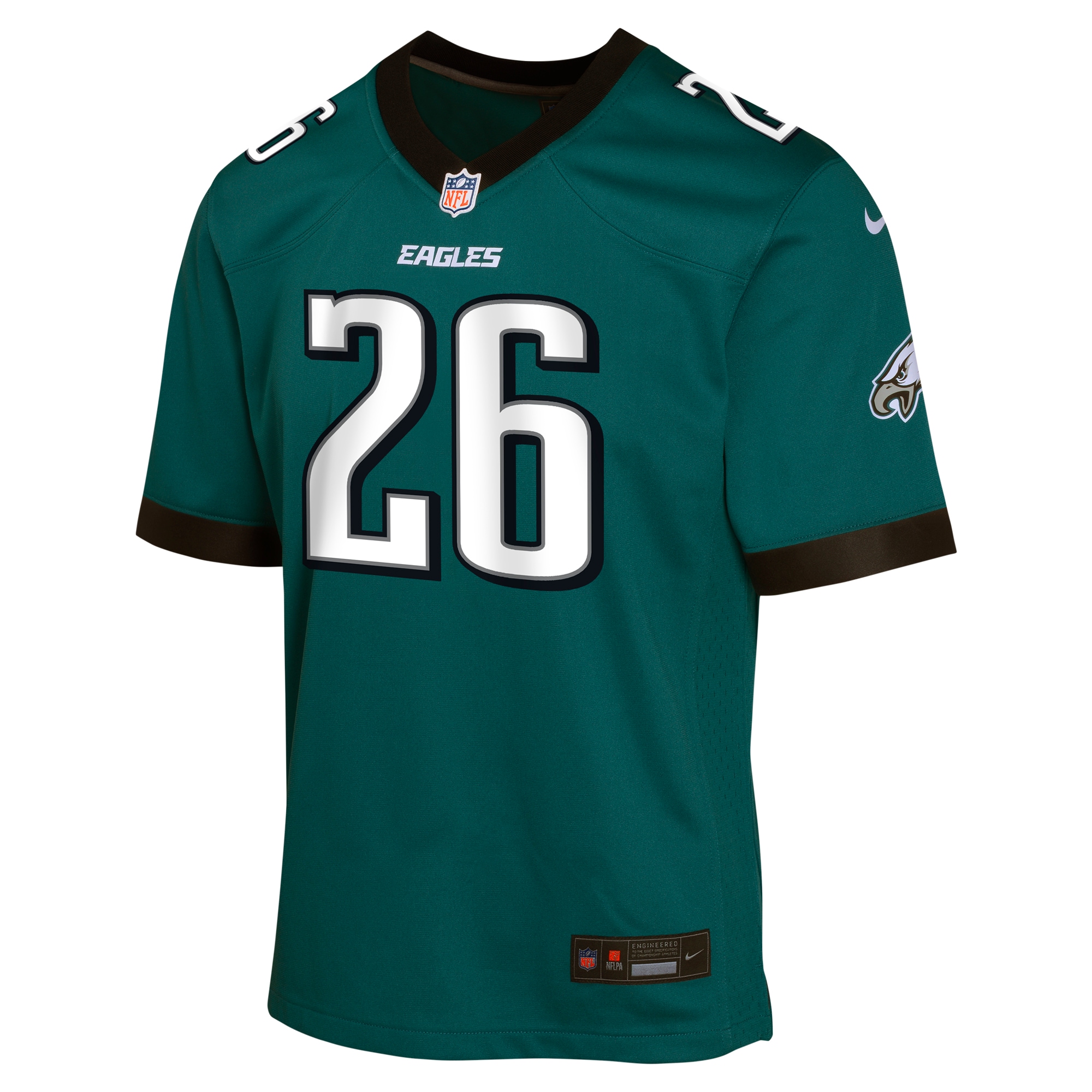 Saquon Barkley Philadelphia Eagles Youth Team Player Game Jersey - Midnight Green